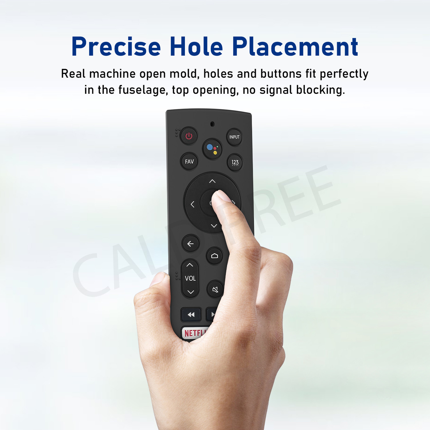 Image of CALDIPREE Protective Case for Hisense Smart TV Remote VU GloLED Series Tv Remote Cover