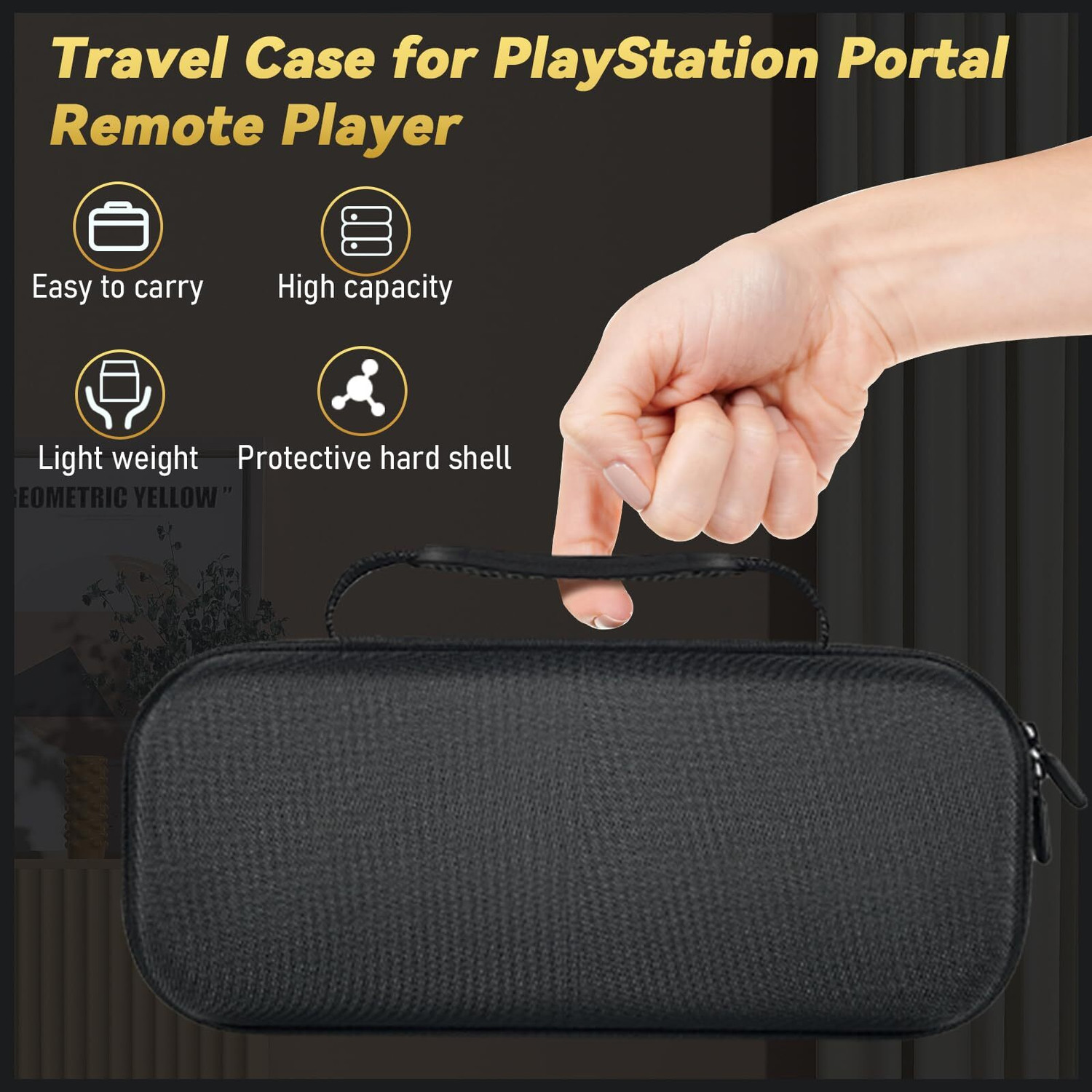 Image of OIVO INDIA Hard Shell Carrying Case for PlayStation Portal Remote Player, Portable Travel Gaming Accessory Kit