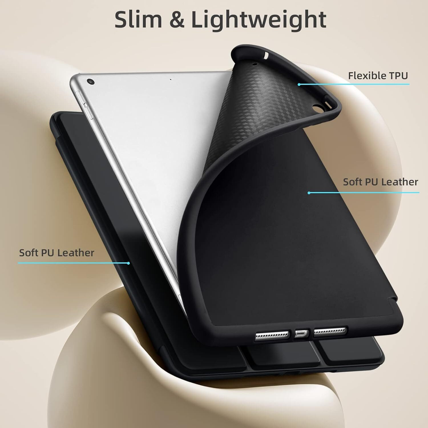 Image of AGEIS Front & Back Case for iPad 10.2 Inch 2021 /2020 iPad 9th /8th Gen & 2019 iPad 7th Gen | iPad Air 3 10.5 inches