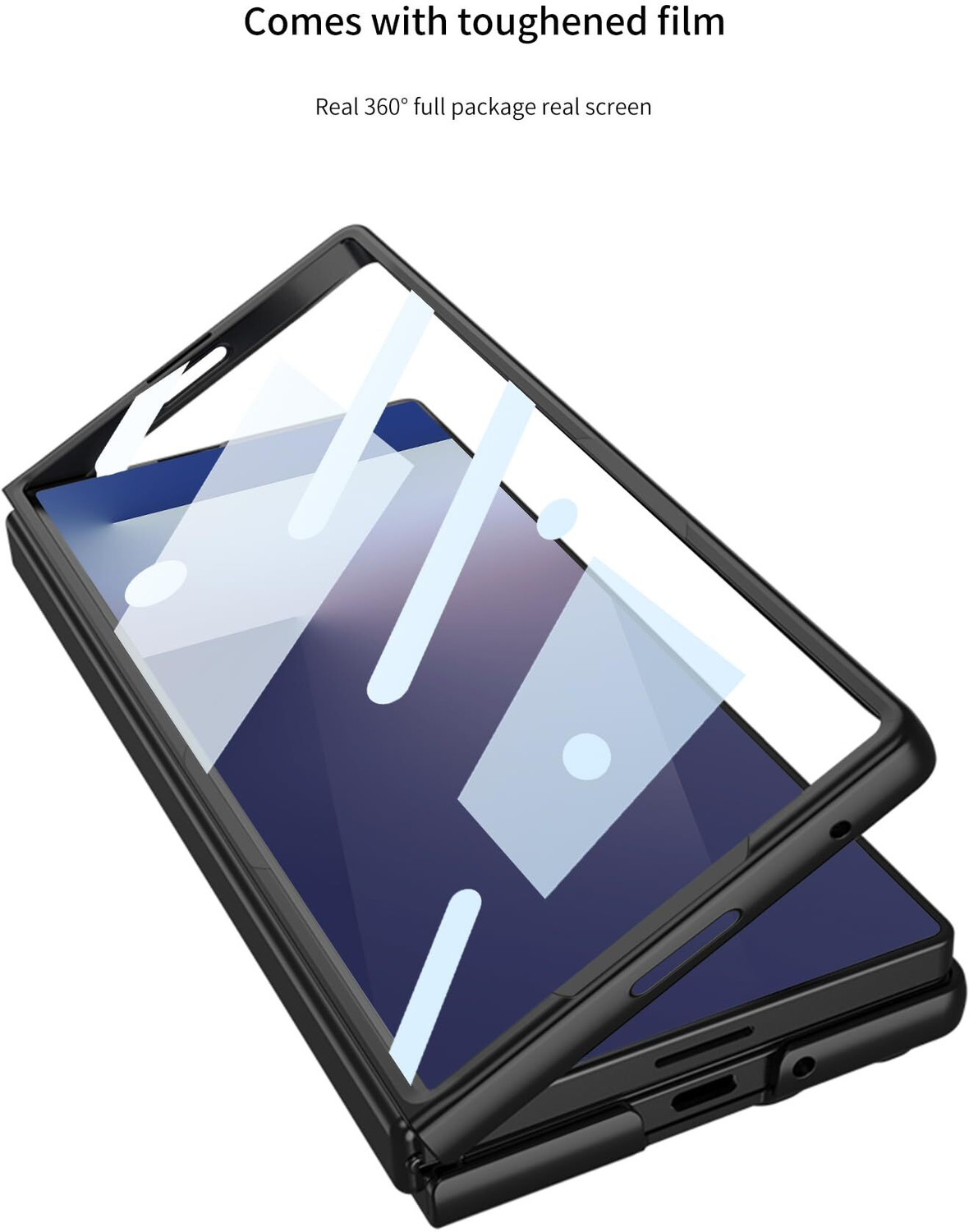 Image of Midkart Front & Back Case for Samsung Galaxy Z Fold 7 Matte Cover with Front Glass and Independent Camera Protection
