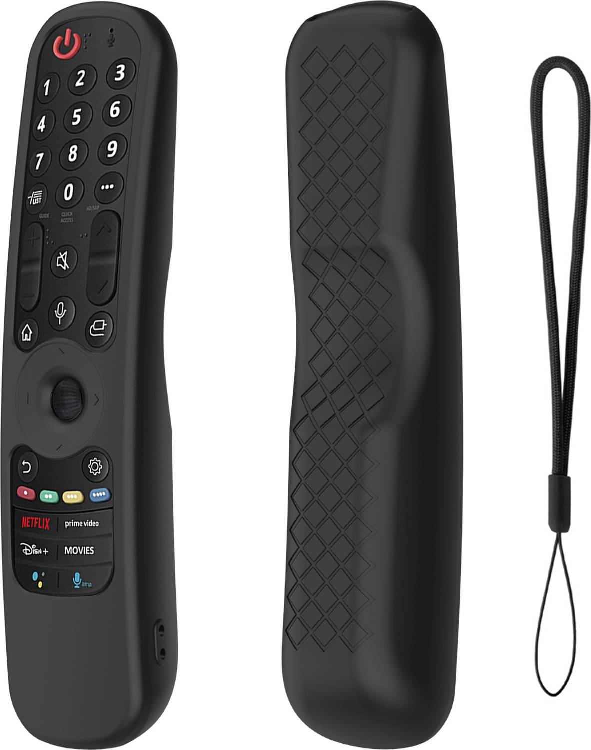 CALDIPREE Front & Back Case for LG MR21GA MR21N MR21GC Remote Control Cover LG OLED TV Magic Remote 2021 Model