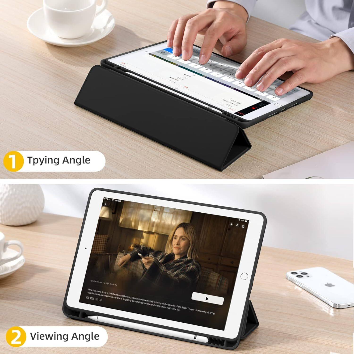 Image of AGEIS Front & Back Case for iPad 10.2 Inch 2021 /2020 iPad 9th /8th Gen & 2019 iPad 7th Gen | iPad Air 3 10.5 inches