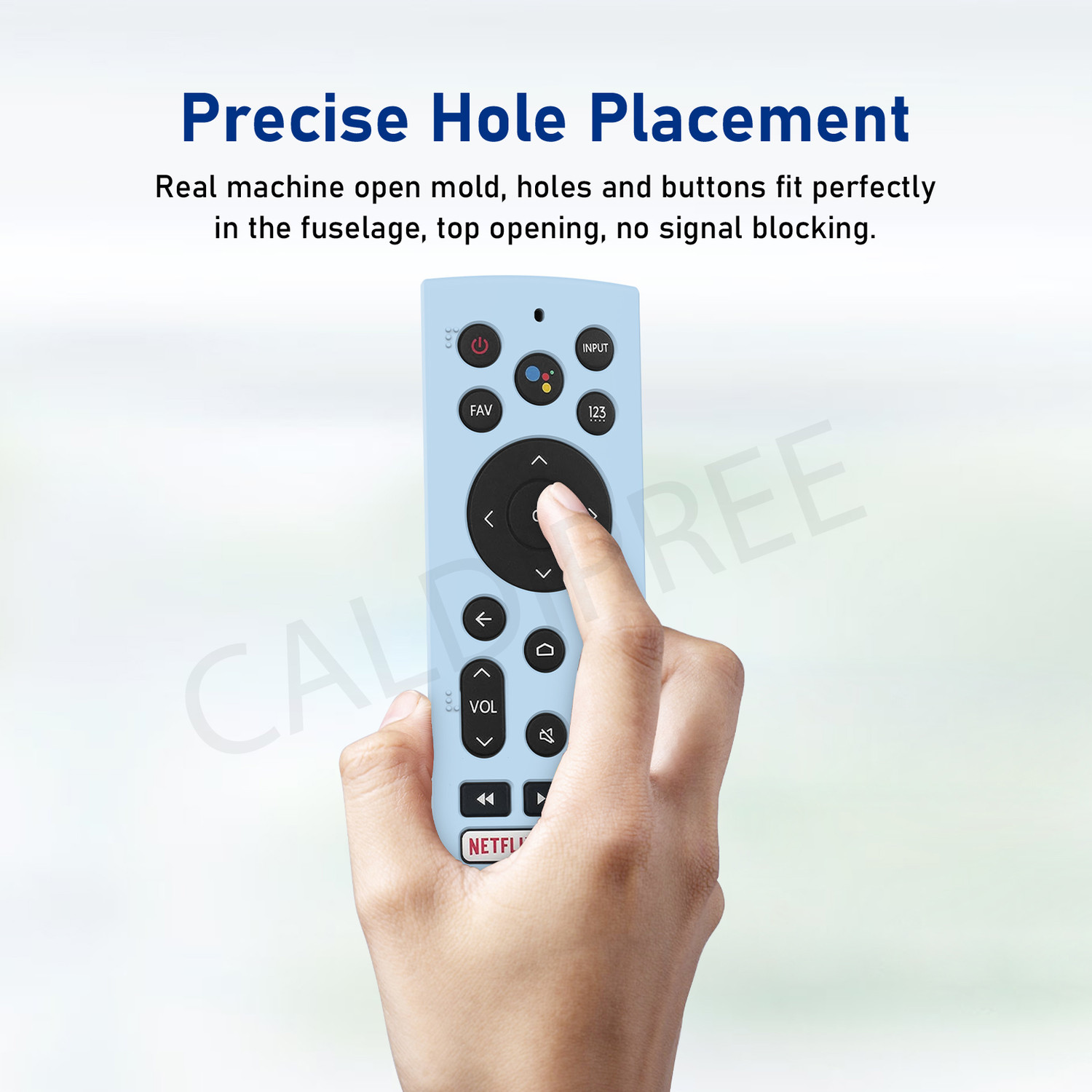 Image of CALDIPREE Front & Back Case for Hisense Smart TV Remote VU GloLED Series Tv Remote Cover
