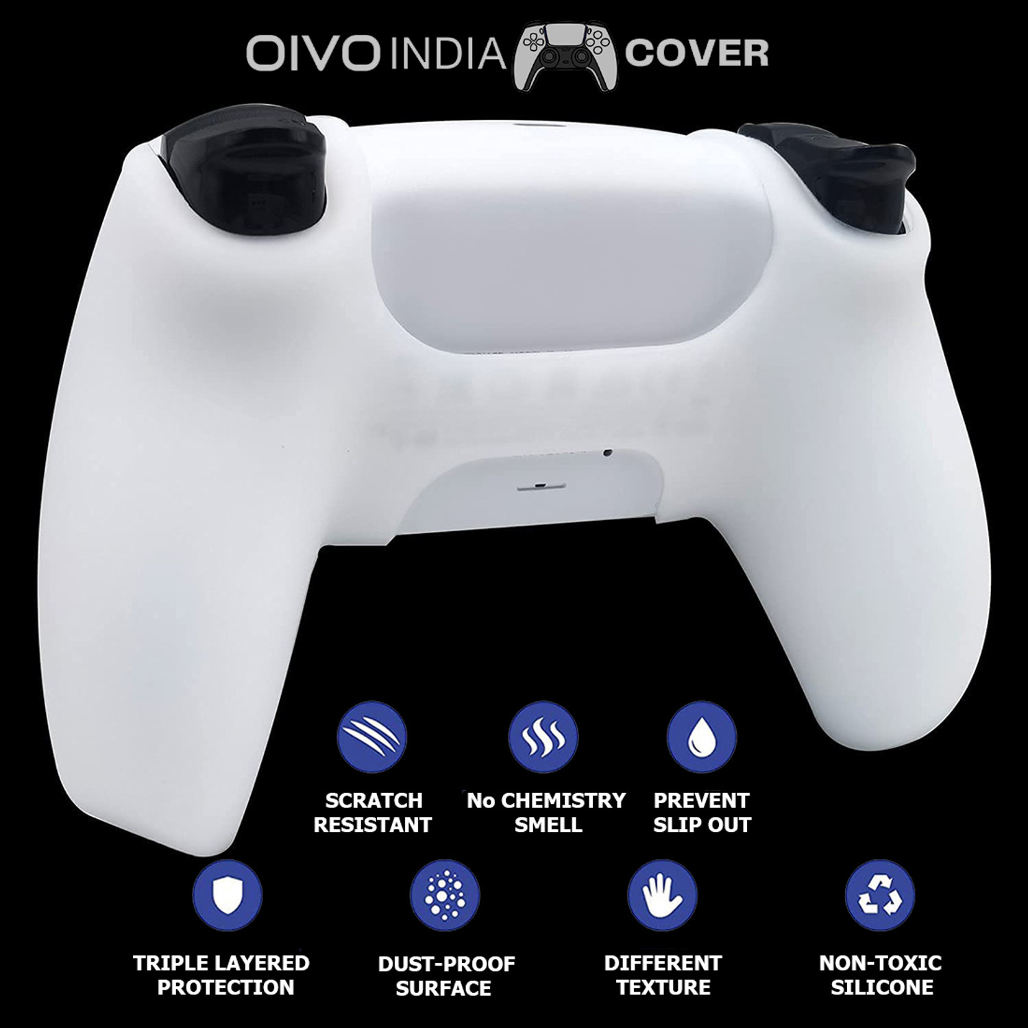 Image of OIVO INDIA Front & Back Case for PS5, PS4, Xbox One, Xbox 360, Xbox X, Xbox Series S, Nintendo Switch Pro Controller, Other Controllers