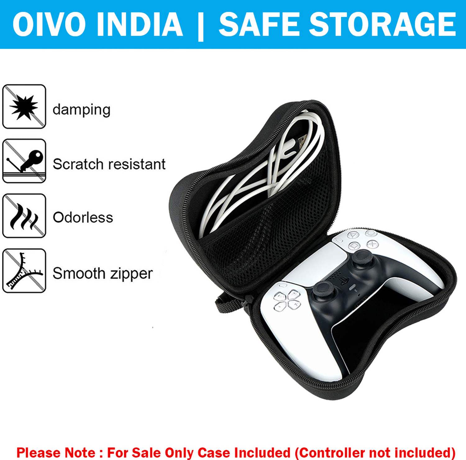 Image of OIVO INDIA Front & Back Case for PS5, PS4, Xbox One, Xbox 360, Xbox X, Xbox Series S, Nintendo Switch Pro Controller, Other Controllers