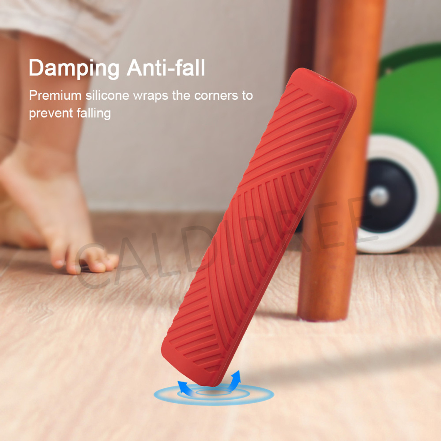 Image of CALDIPREE Front & Back Case for Redmi Xiaomi MI Smart TV Remote Control Silicone Cover with Loop