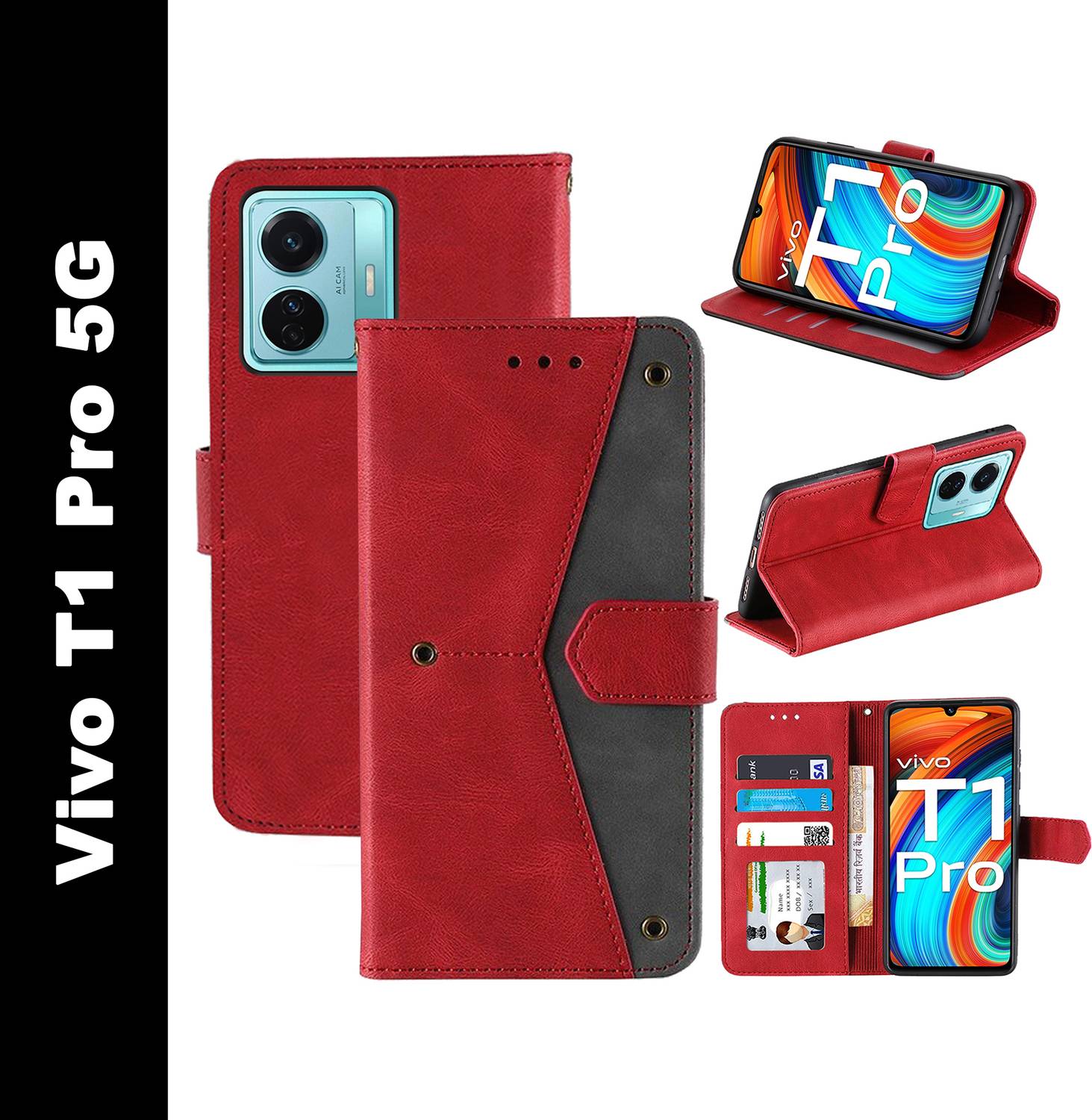 Autofocus Flip Cover for Vivo T1 Pro 5G