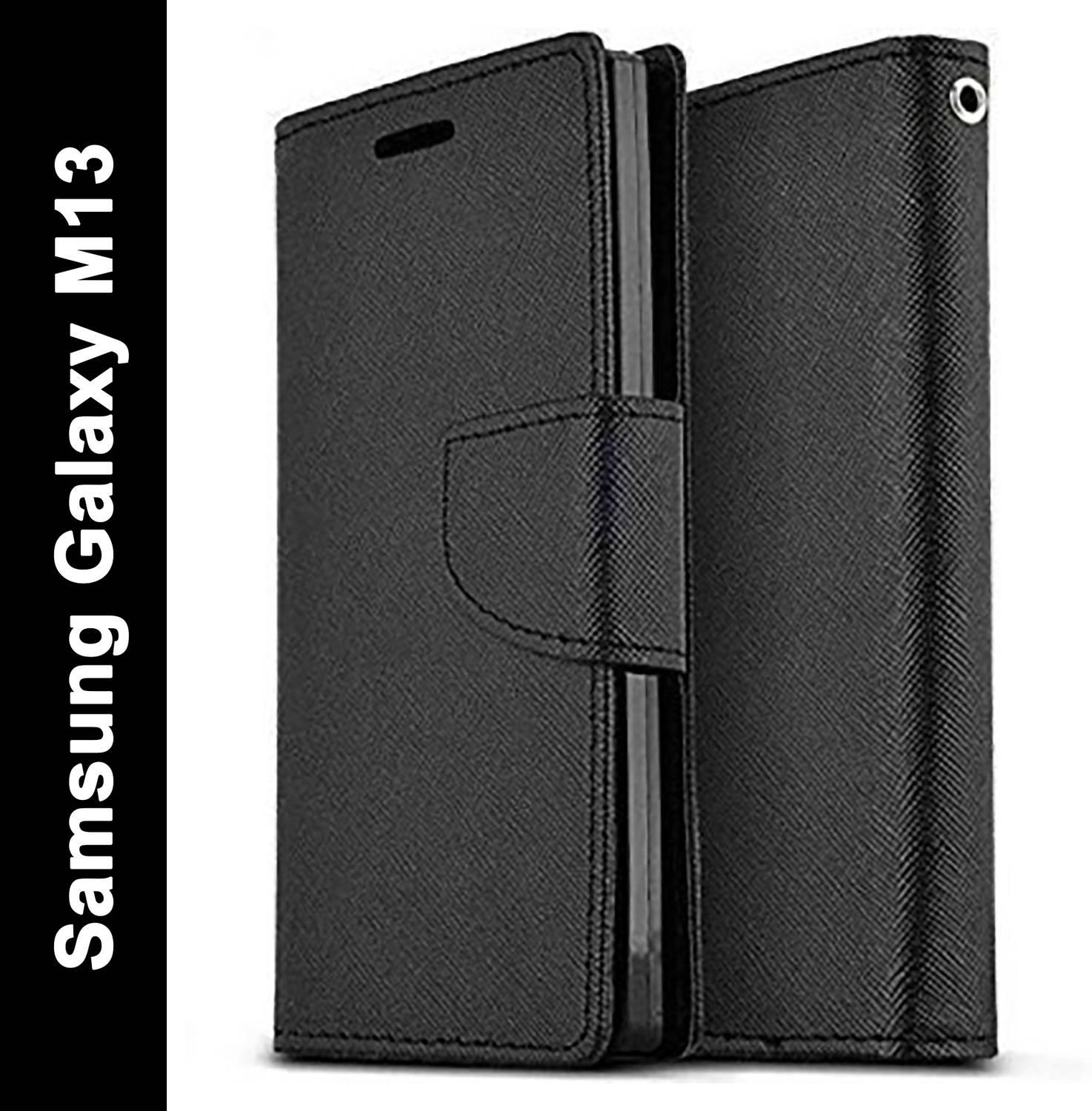 Aarov Flip Cover for Samsung Galaxy M13 4G Back & Flip Designed Girls Cover