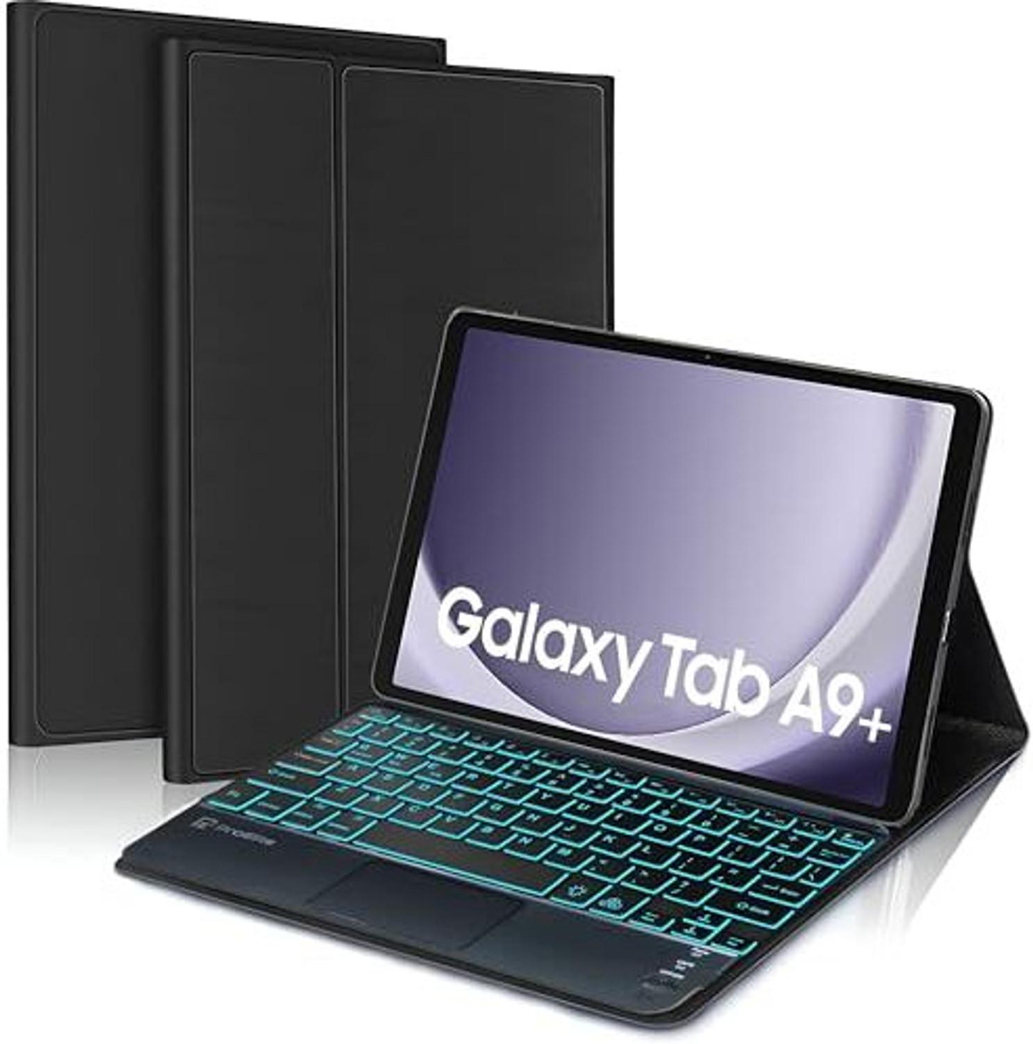 Image of Proelite BacklitTouchPadKeyboardA9PlusBlk Bluetooth Standard Tablet Keyboard Compatible with Desktop, Laptop, Mac