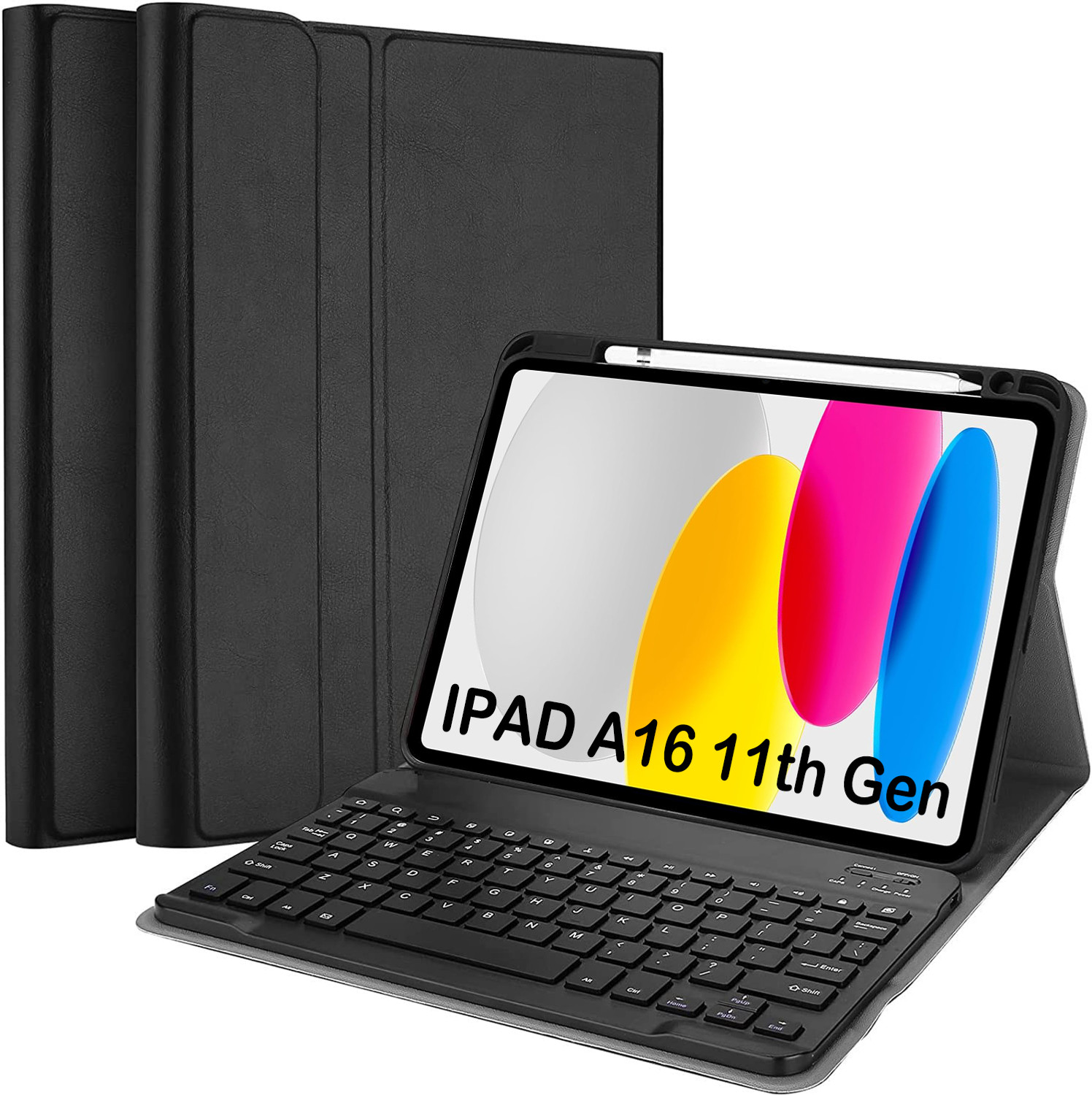 Image of BLACK LOVIES Keyboard Case for iPad 11th Generation, iPad A16