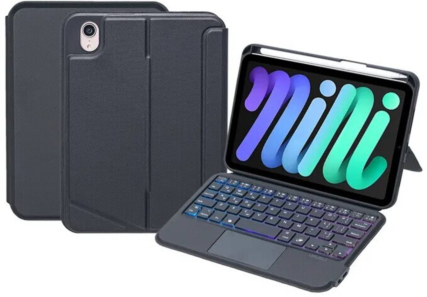 microware Keyboard Case for Apple iPad Mini 6 - microware