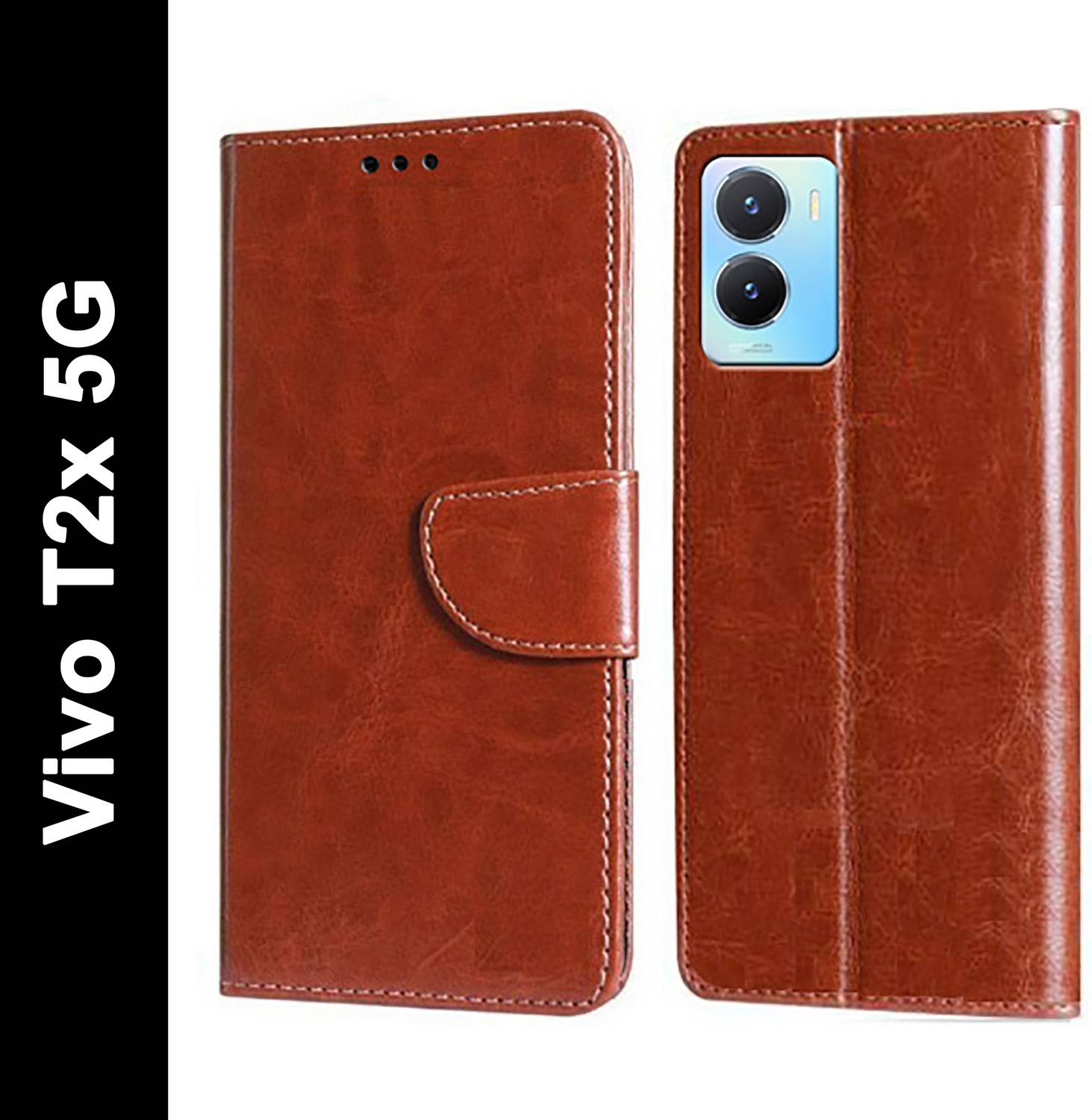 Wristlet Flip Cover for Vivo T2x 5G