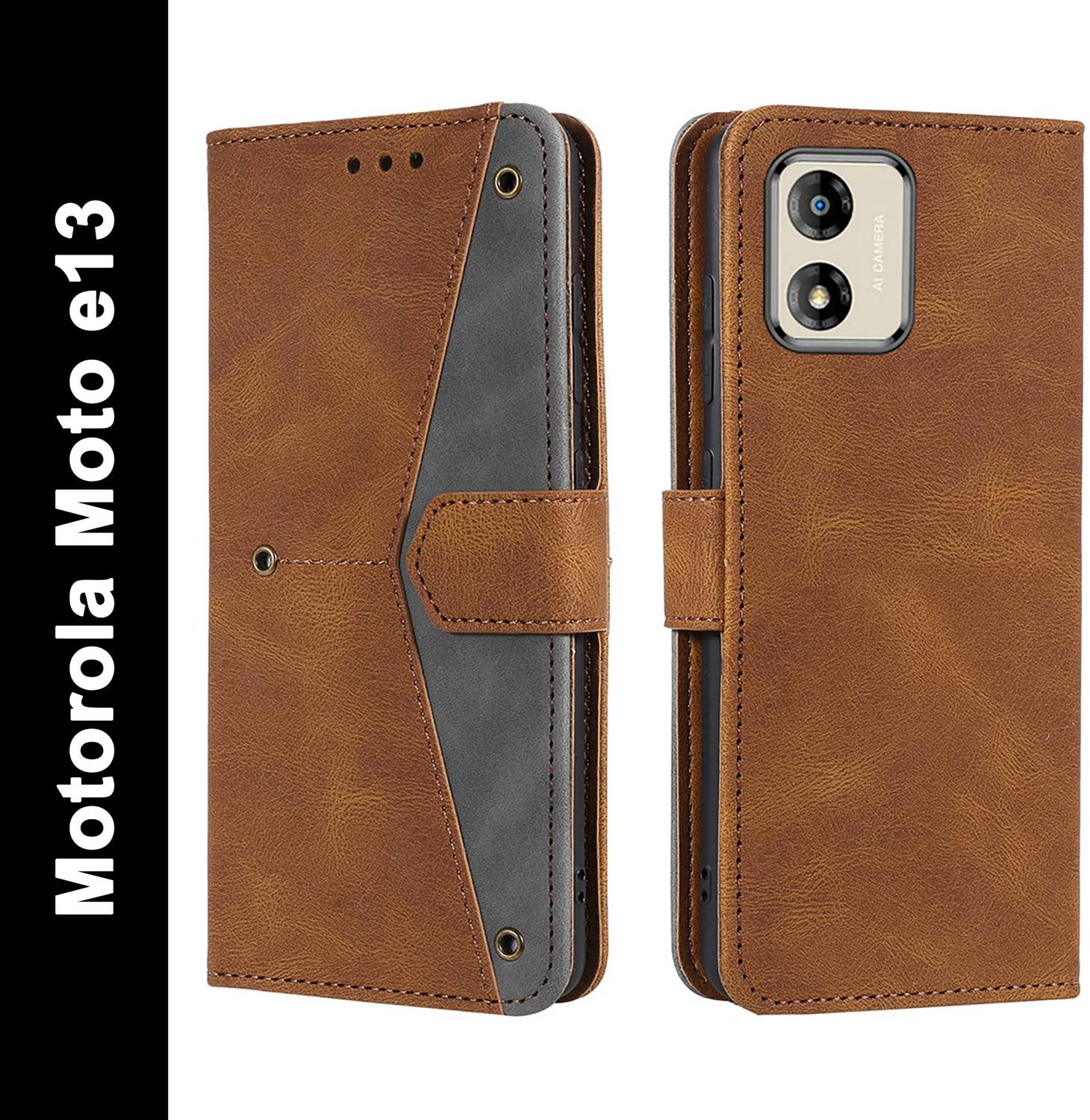 Autofocus Flip Cover for Motorola Moto e13