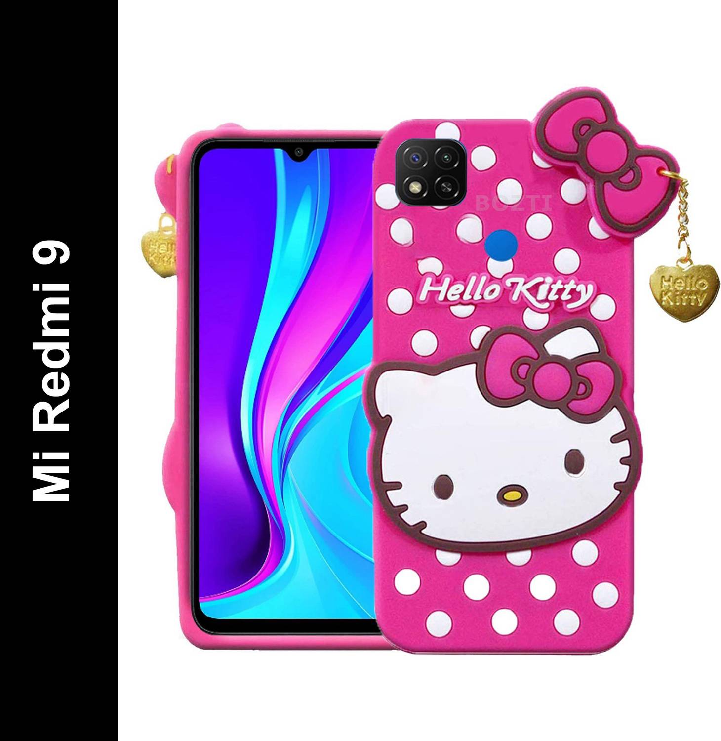 BOZTI Back Cover for Mi Redmi 9, Cute Hello Kitty Case