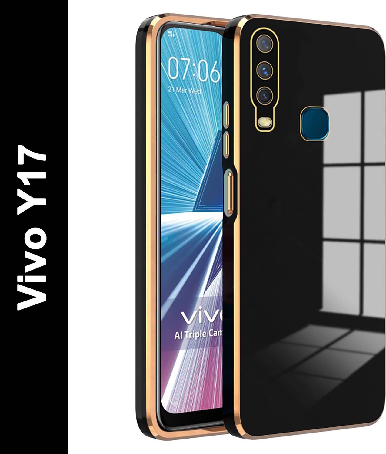 BOZTI Back Cover for Vivo Y17, Vivo Y12, Vivo Y15, Vivo U10