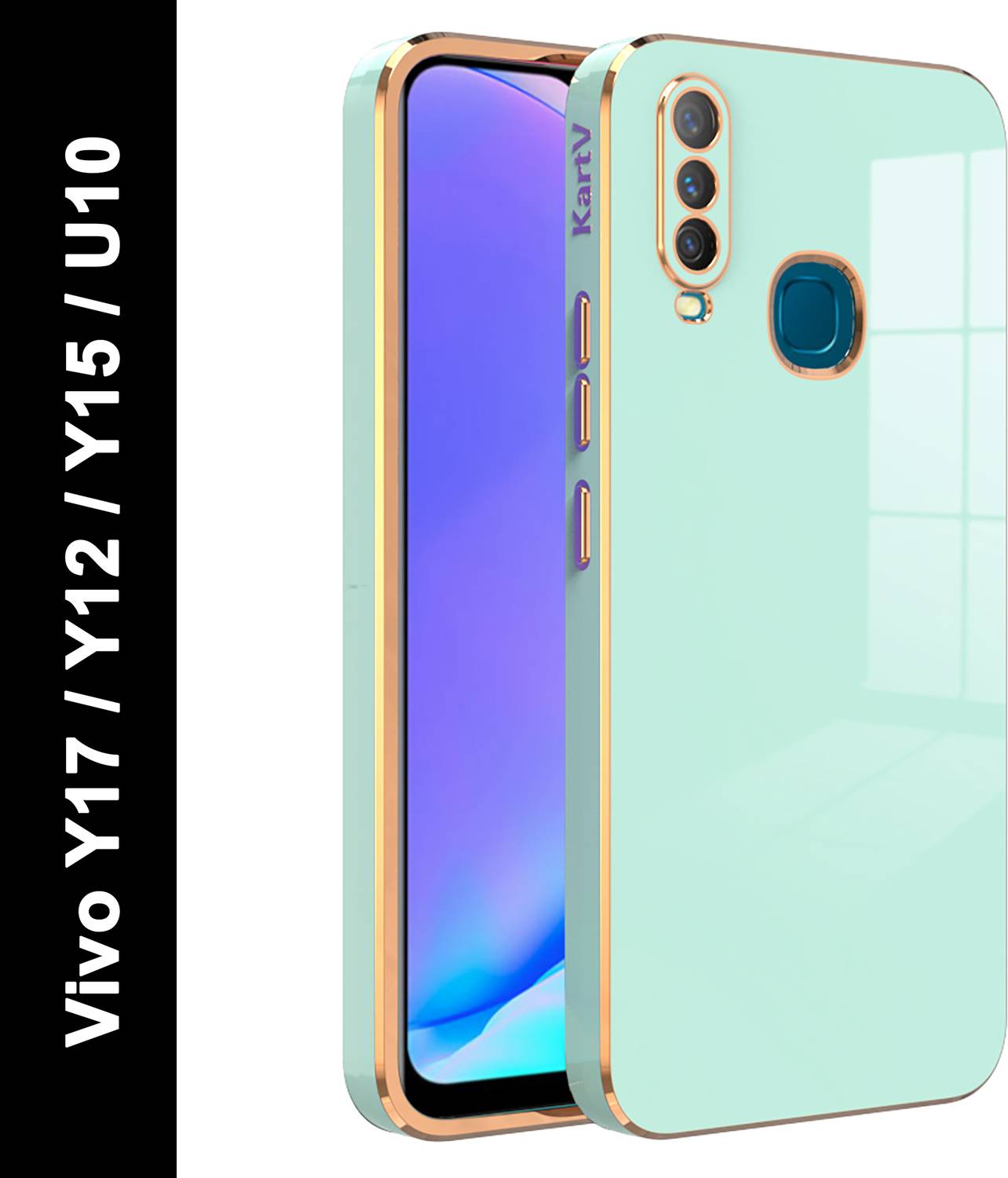 KartV Back Cover for Vivo Y12, Vivo Y15, Vivo Y17, Vivo U10 KartV