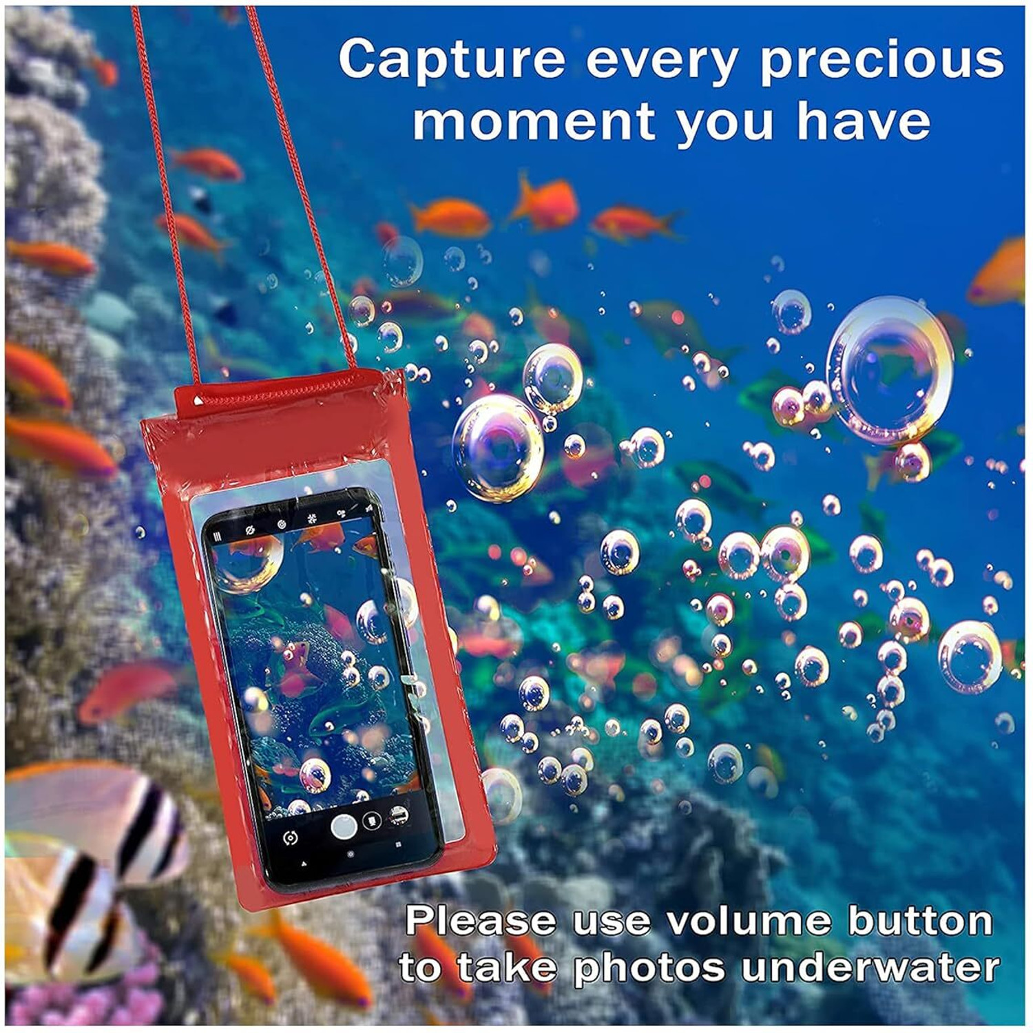 Image of FwellT Pouch for Mobile Waterproof caver UP Tp 6.7inches Rain Waterproof Pouches, Mobile cover waterproof Bag