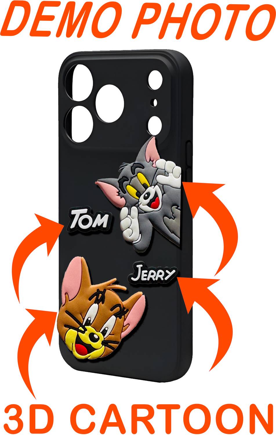 casebuddy Pouch for Apple iPhone 17, Tom & Jerry Cover - casebuddy