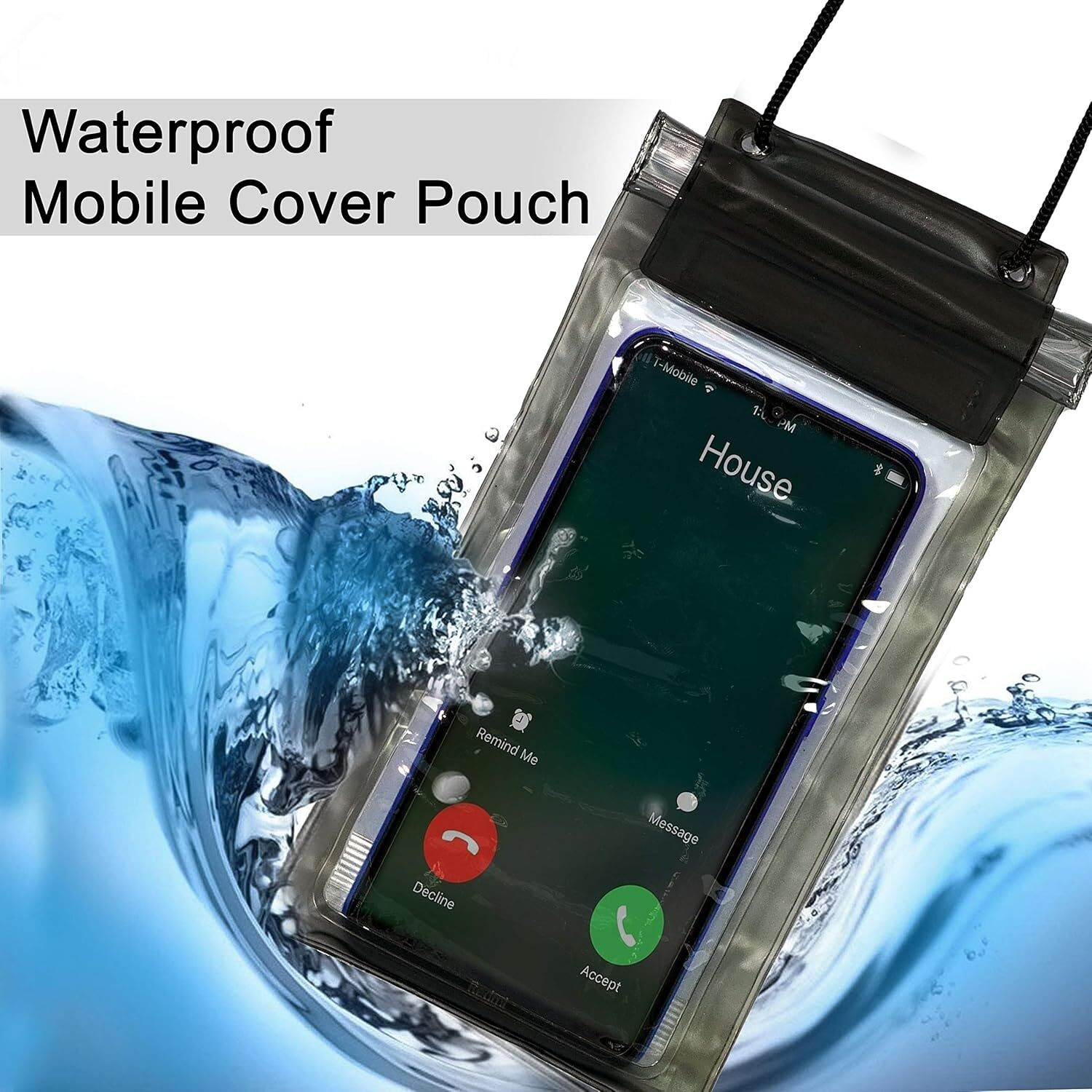 Image of Bodoma Pouch for Mobiles,Passport Rain protector Waterproof and dustproof Pouch / Cover for All Mobiles