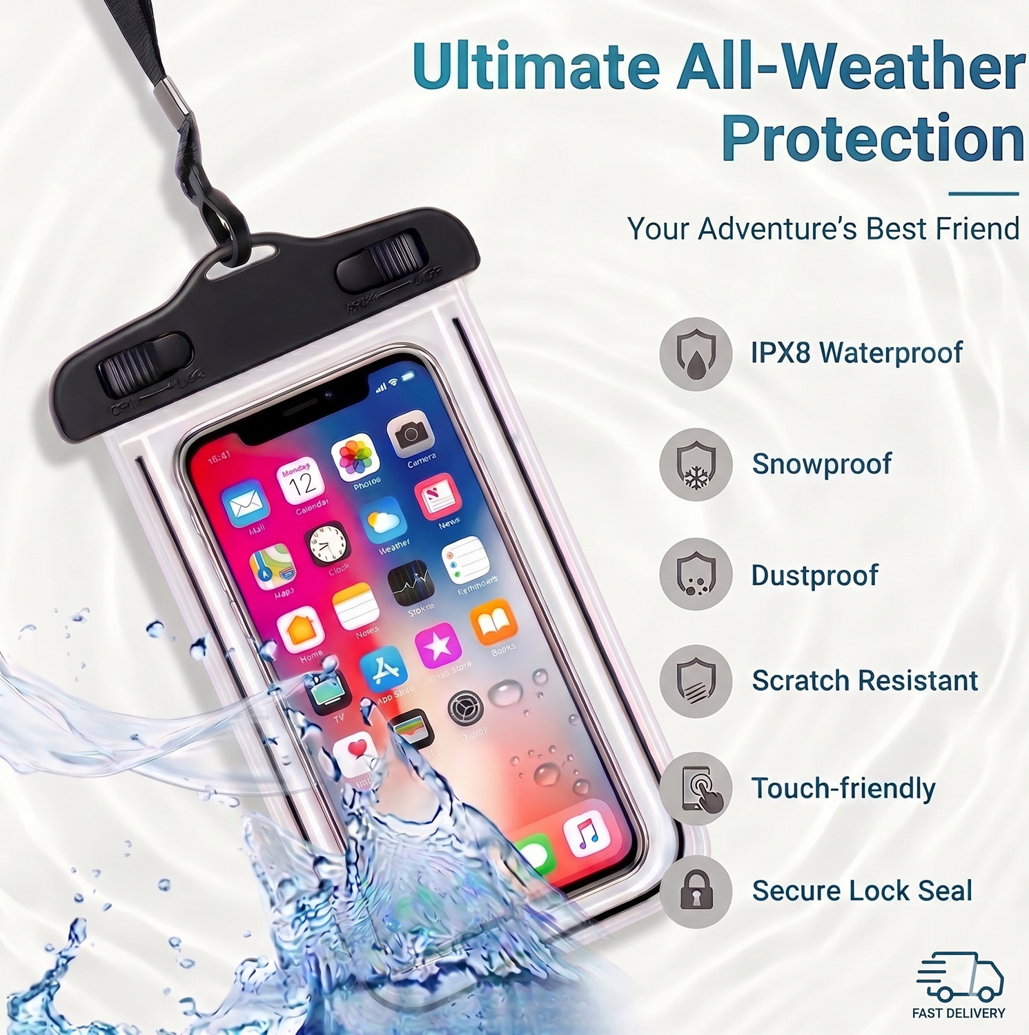 Image of DEAL DAZE Pouch for Mobile Waterproof Cover, Dust Protective Cover Bag, Mobile Rain Pouch