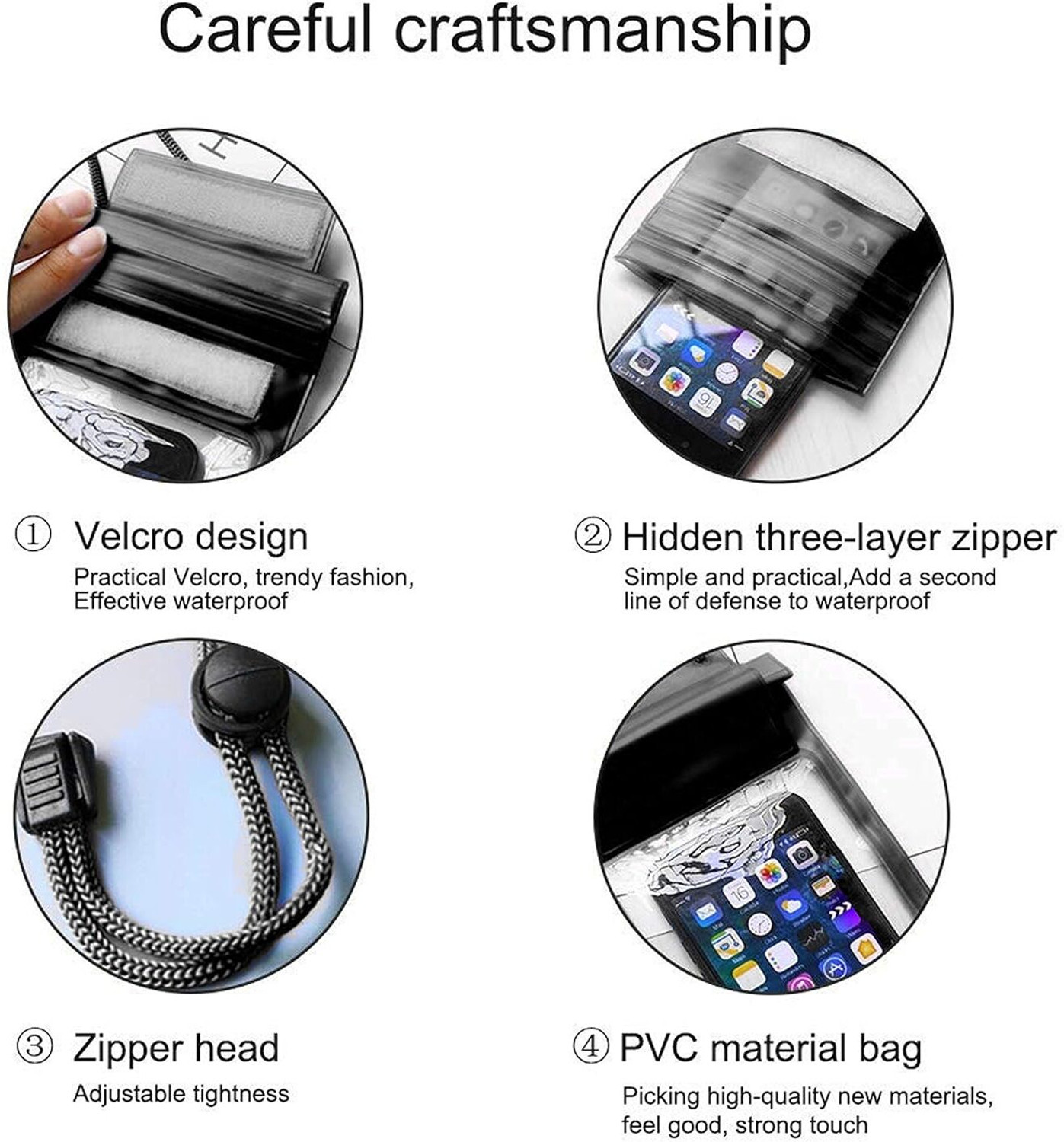 Image of Bodoma Pouch for Mobiles,Passport Rain protector Waterproof and dustproof Pouch / Cover for All Mobiles