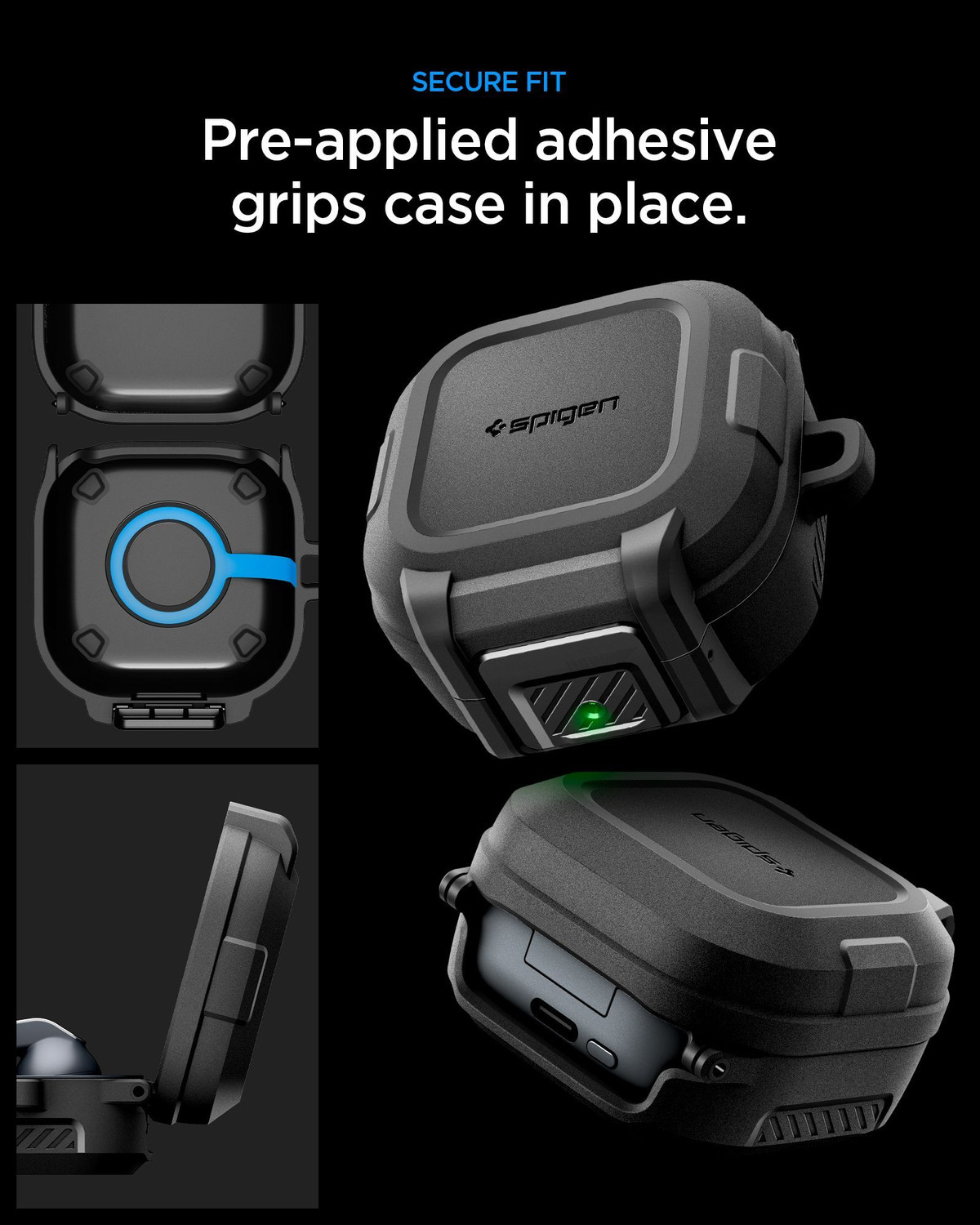 Image of Spigen Plastic Latch Earbuds Case For Galaxy Buds4 Pro /Buds4