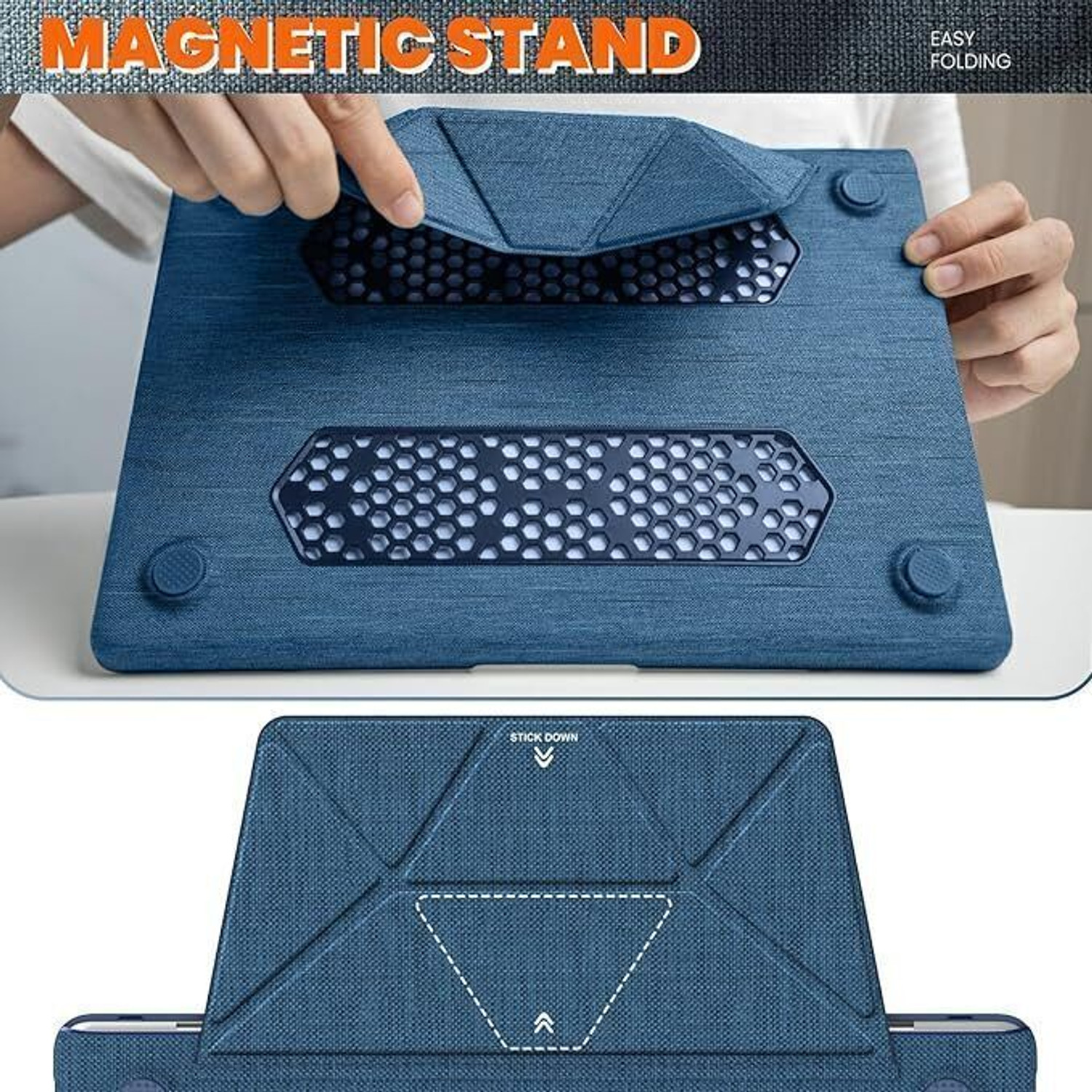 Image of Proelite Protective Case for MacBook Air 13.6 inch 2022 2023 2024 2025 Release M5 /M4 /M3 A3113 M2 A2681 with Touch ID