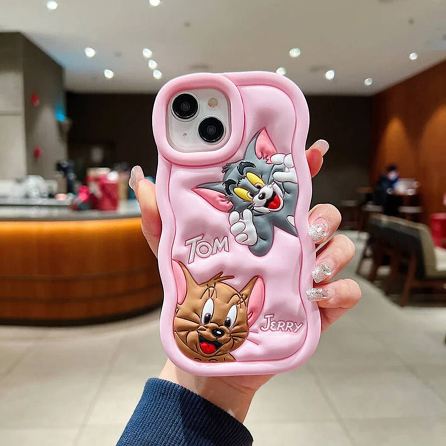 COVERLY Protective Case for Vivo Y11 Cute Tom and Jerry Cartoon