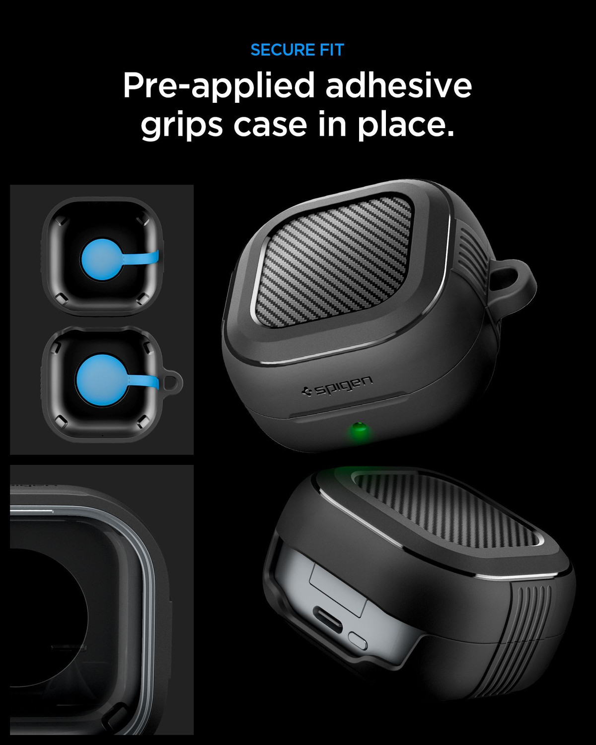 Image of Spigen Plastic Press and Release Earbuds Case For Galaxy Buds4 Pro /Buds4