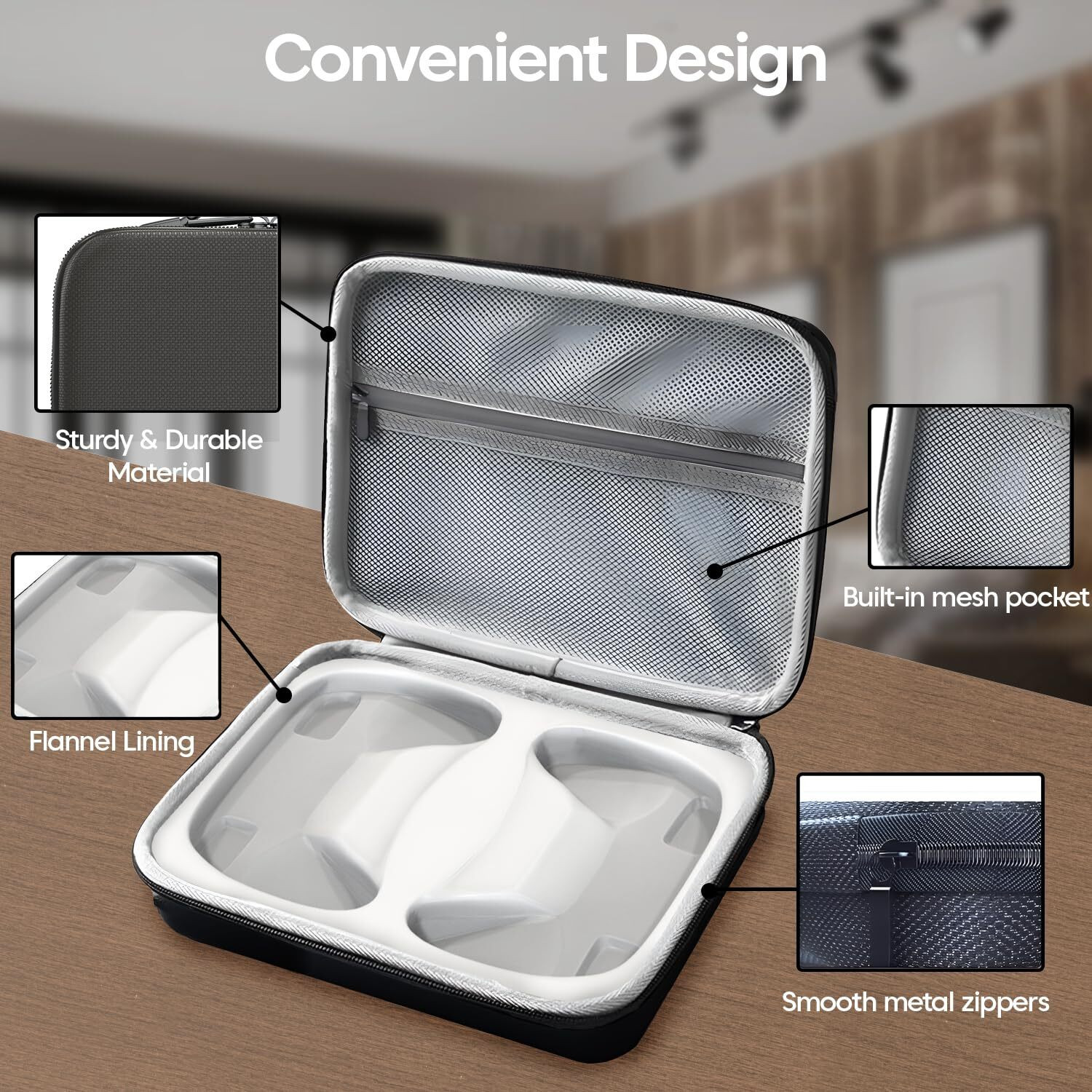 Image of OIVO INDIA Grey PS5 Travel Carrying Case Combo, Hard Shell Storage Bag for PS5 Console Gaming Accessory Kit