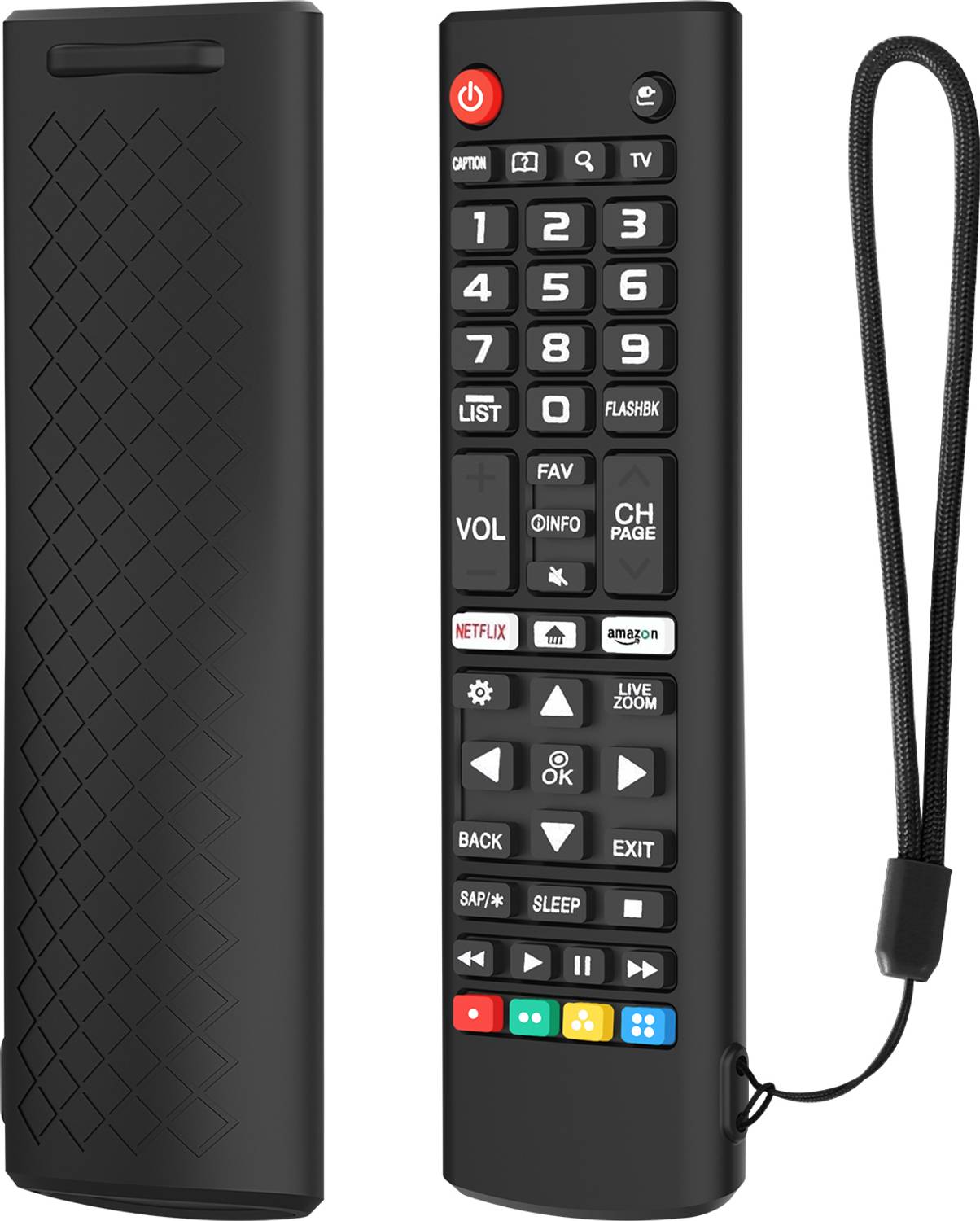 RAYA Protective Case for LG TV Remote Cover with Lanyard