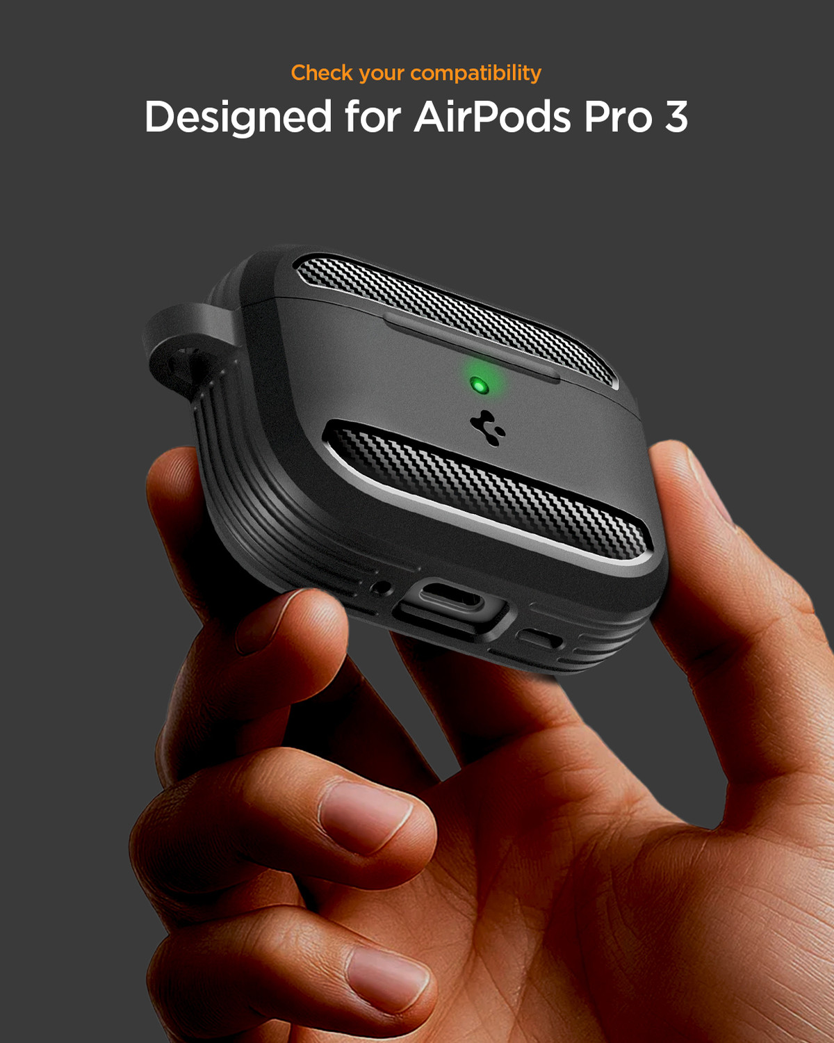 Image of Spigen Plastic Press and Release Earbuds Case For AirPods Pro 3