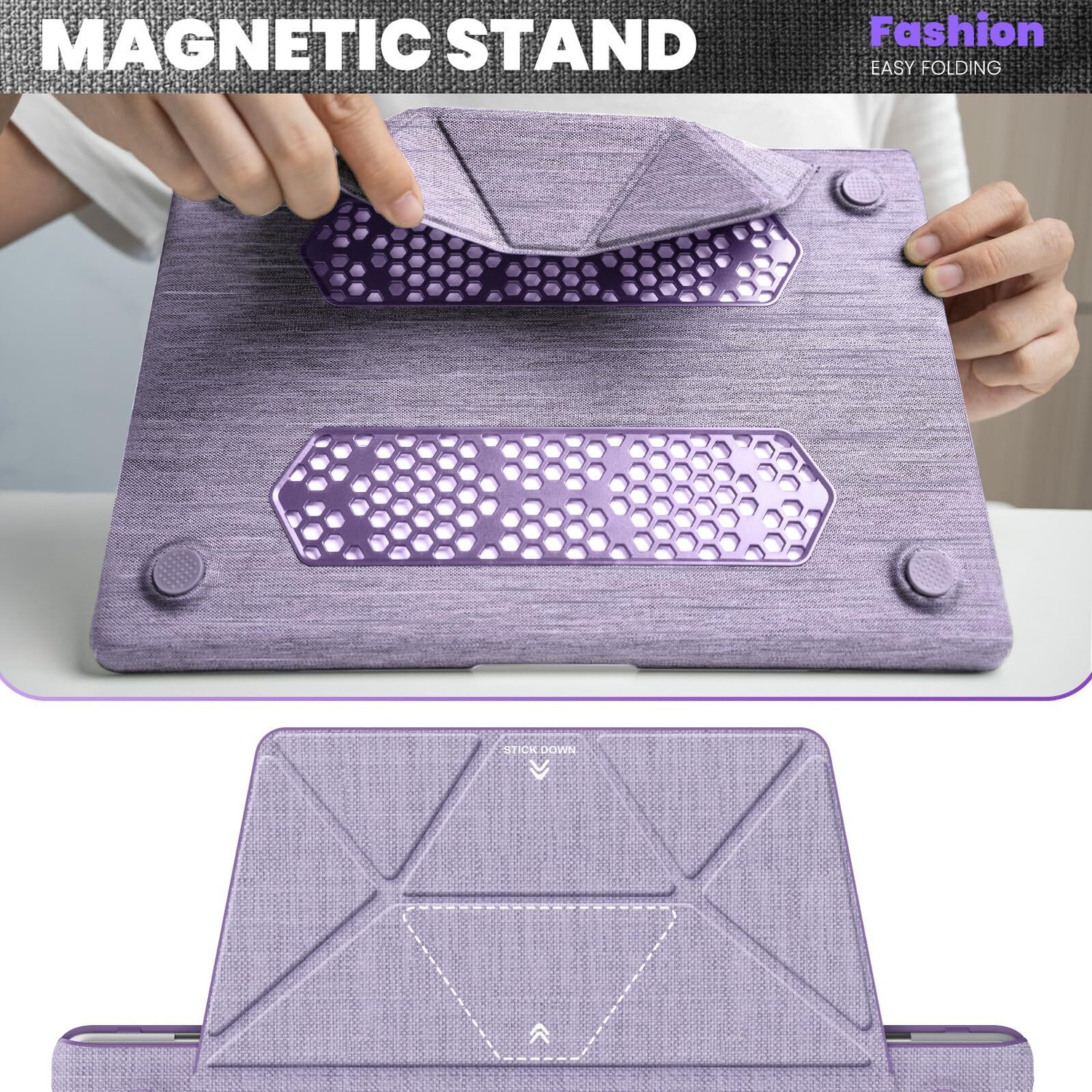 Image of Proelite Protective Case for MacBook Air 13.6 inch Case 2022 2023 2024 2025 Release M4 /M3 A3113 M2 A2681 with Touch ID