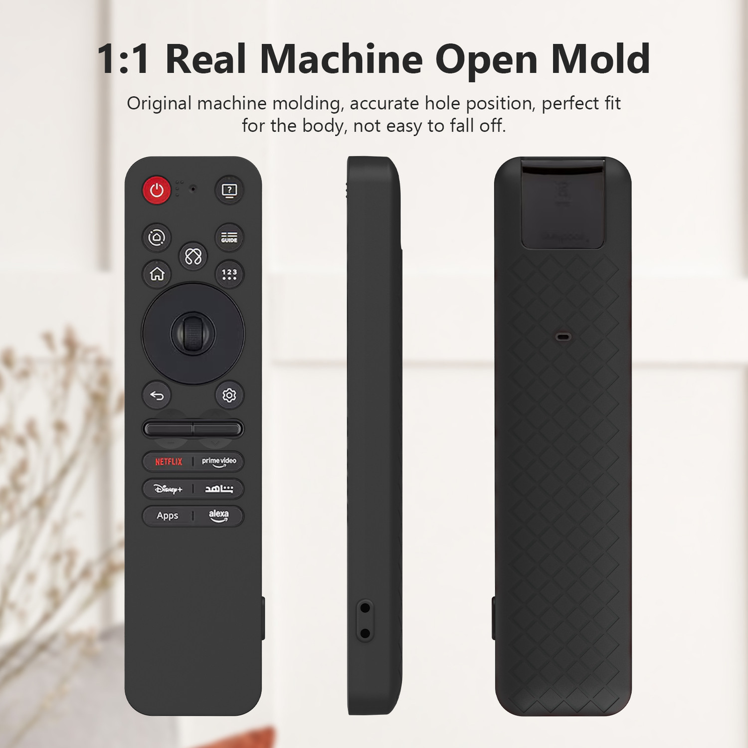 Image of RAYA Protective Case for 2025 LG AI TV QNED 8AA / 8CA Smart TV Remote Case with Lanyard