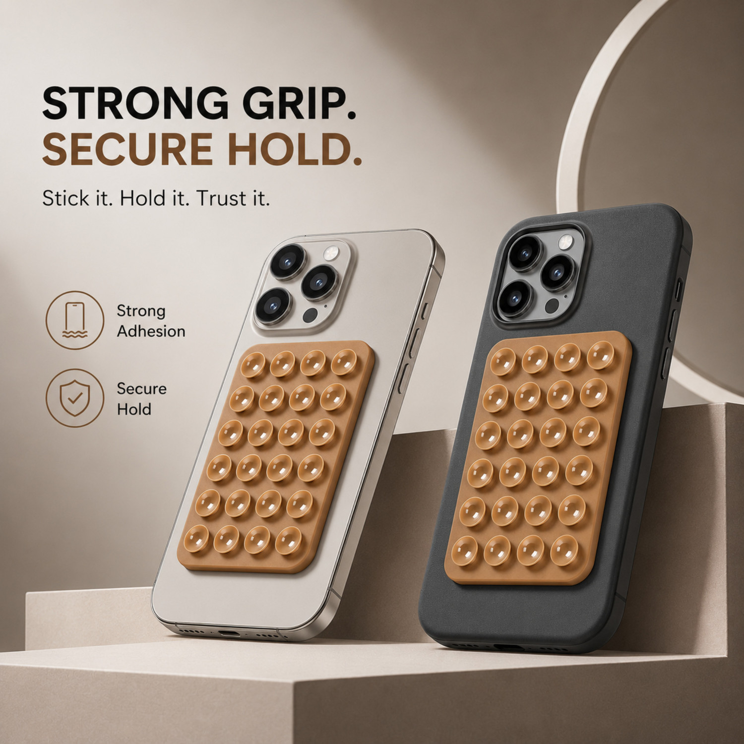 Image of TheRandomClub Protective Case for Suction Silicone Phone Sticker for Hands-Free Phone Accessory Compatible Mirror Shower