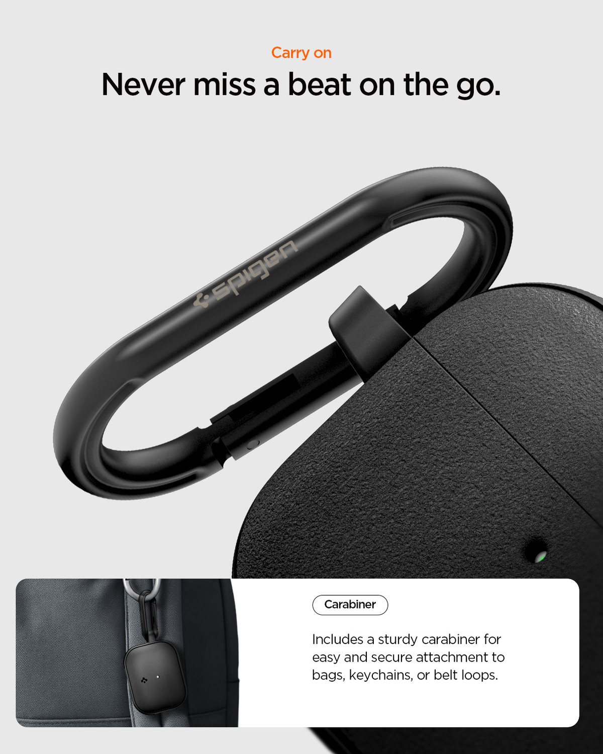 Image of Spigen Plastic Press and Release Earbuds Case For AirPods Pro 3