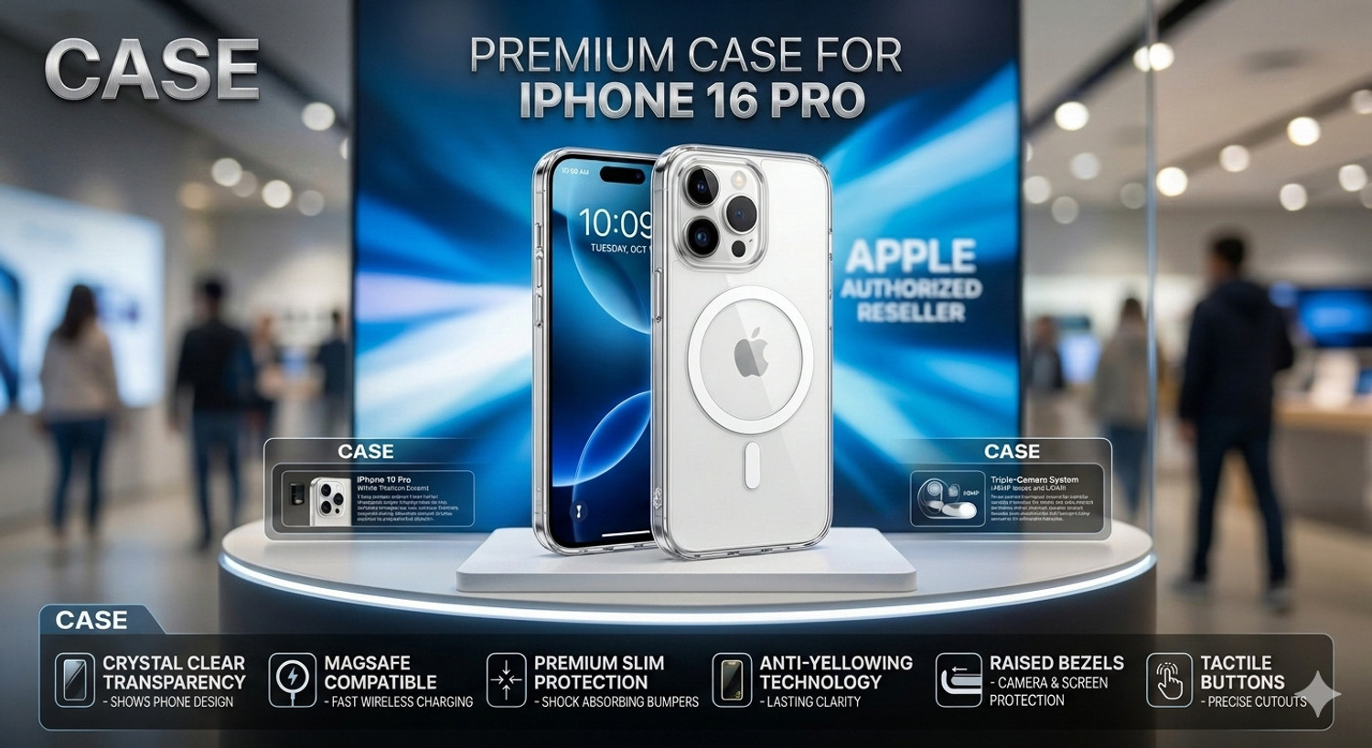 Image of CASEWIBES Protective Case for IPHONE16PRO, I phone 16 PRO, I PHONE16 PRO, I phone case