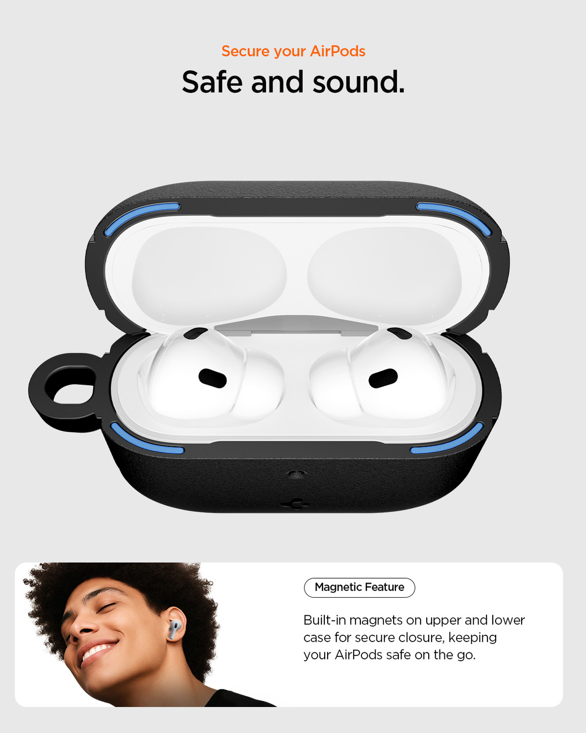 Image of Spigen Plastic Press and Release Earbuds Case For AirPods Pro 3