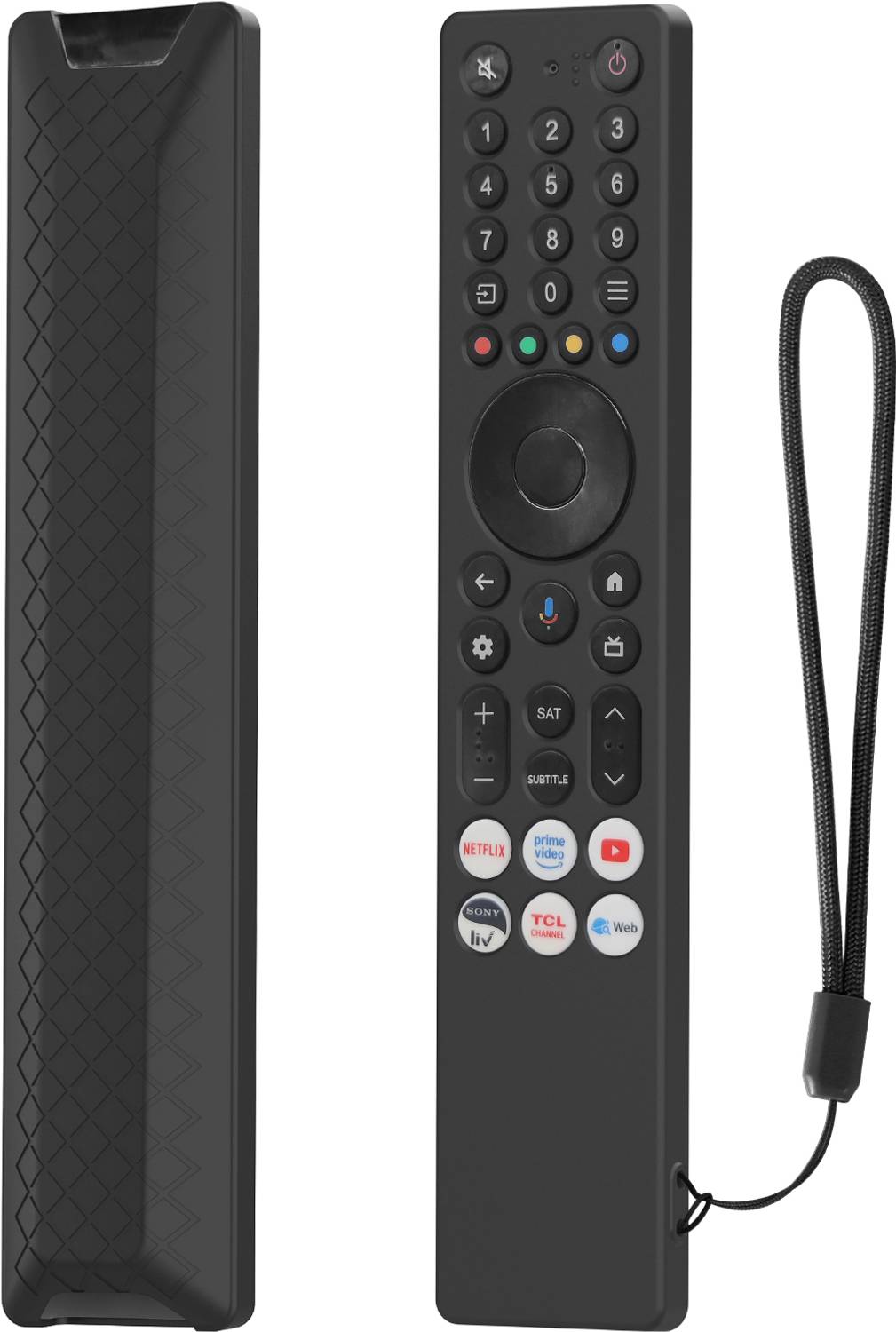 RAYA Protective Case for TCL TV Remote 2025 Model TCL V6C /T6C/P7K/Q6CS/T89C Series QLED TV Remote Cover