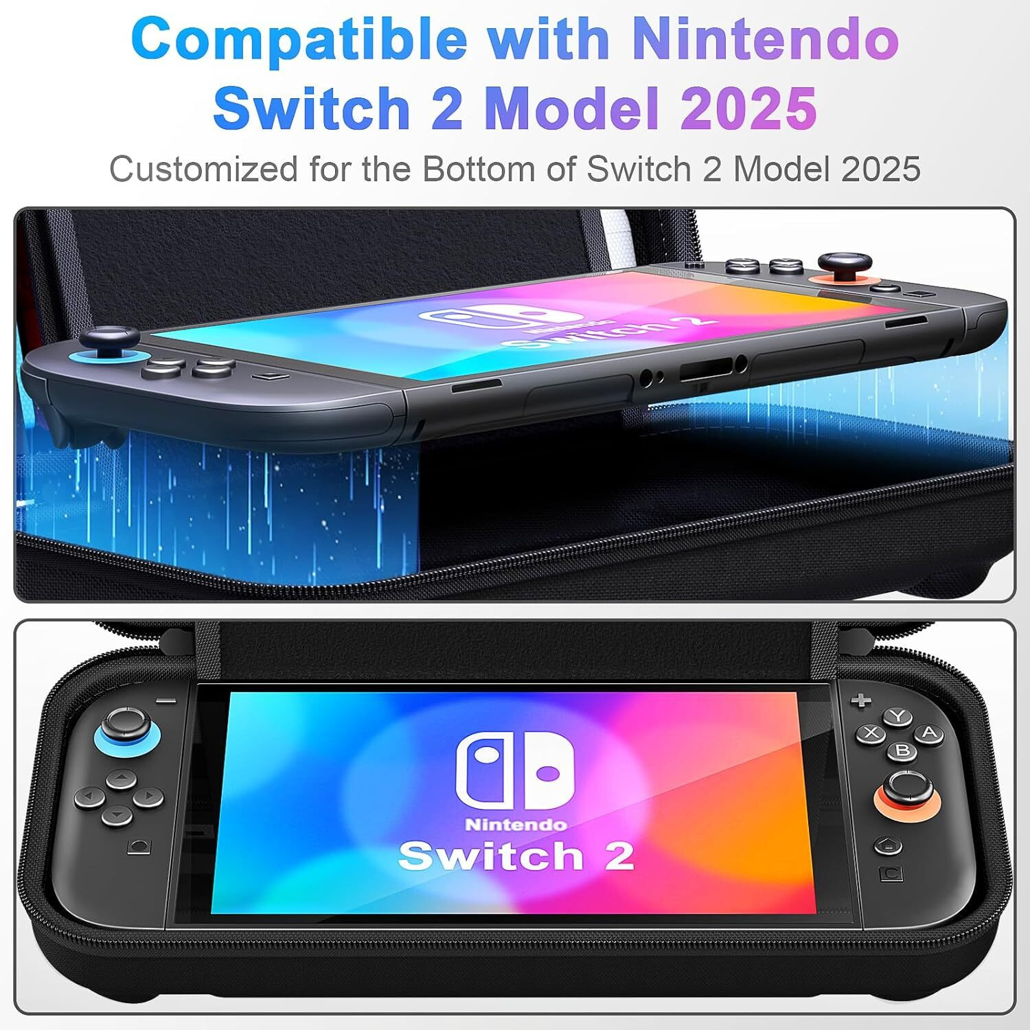 Image of OIVO INDIA Hard Shell Carrying Case for Nintendo Switch 2 (2025), Portable Travel Storage Gaming Accessory Kit