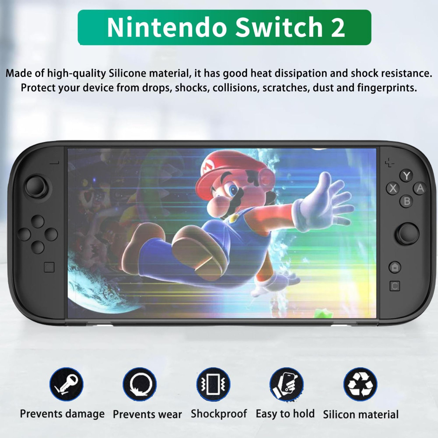 Image of OIVO INDIA Hard Shock-Absorption Protective Case (Pack of 2) for Nintendo Switch 2 (2025) Gaming Accessory Kit