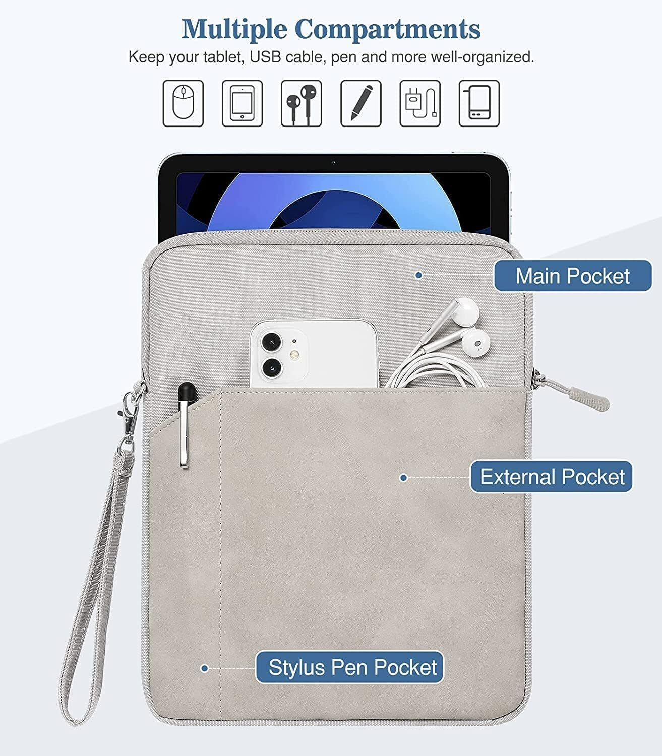 Image of Proelite Sleeve for Upto 11.5 inch for iPad 10.2 /Air 10.9 /Pro 11 /Lenovo /Galaxy Tab A9 Plus /S8 /S9 /Realme Pad