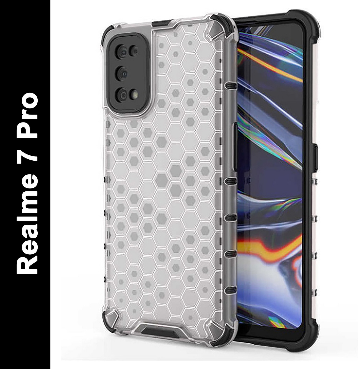 Image of Cover Alive Back Cover for Realme 7 Pro (Transparent, Shock Proof, Pack of: 1)