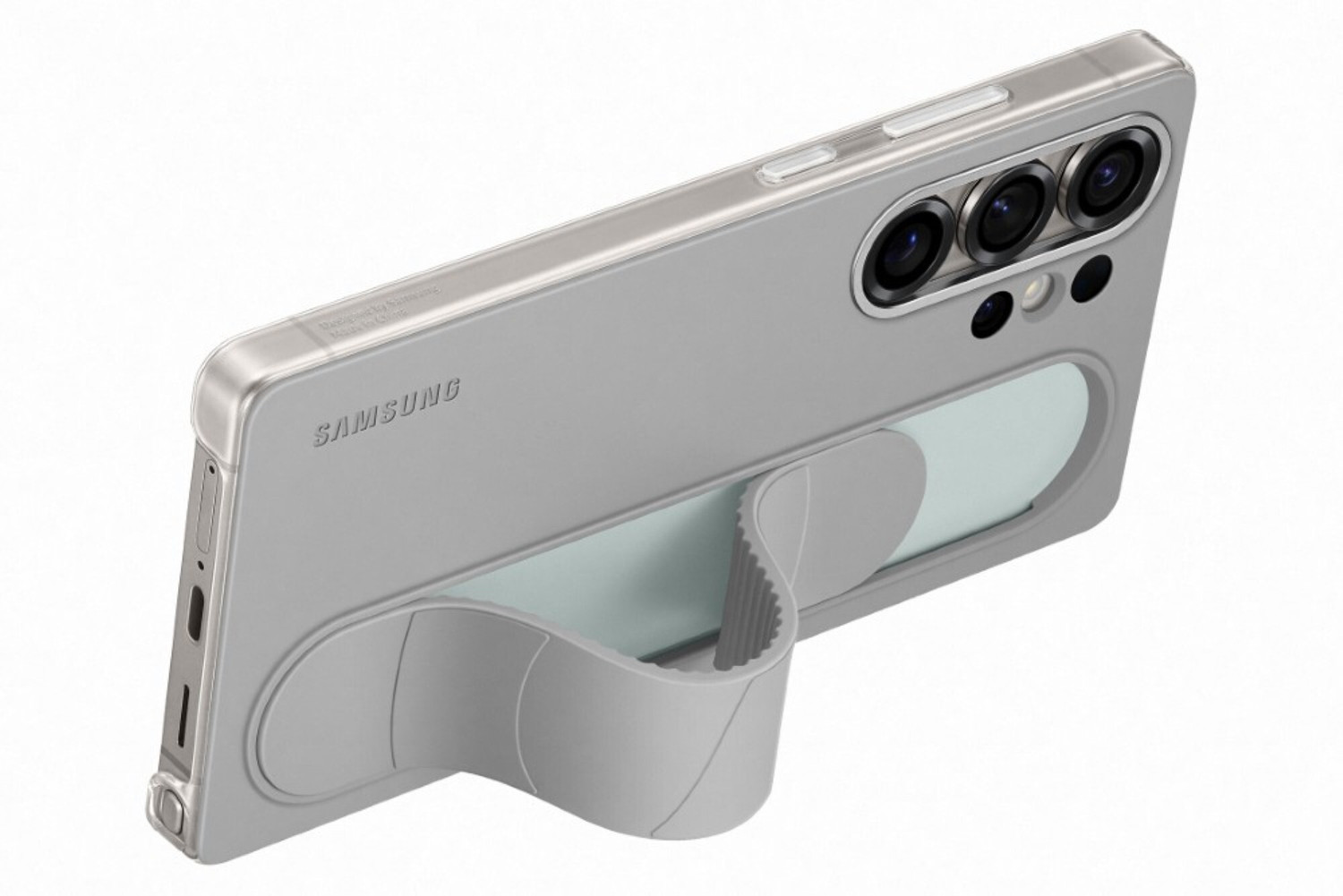Image of Samsung Front & Back Case for Samsung Galaxy S25 Ultra (Grey, Polycarbonate)