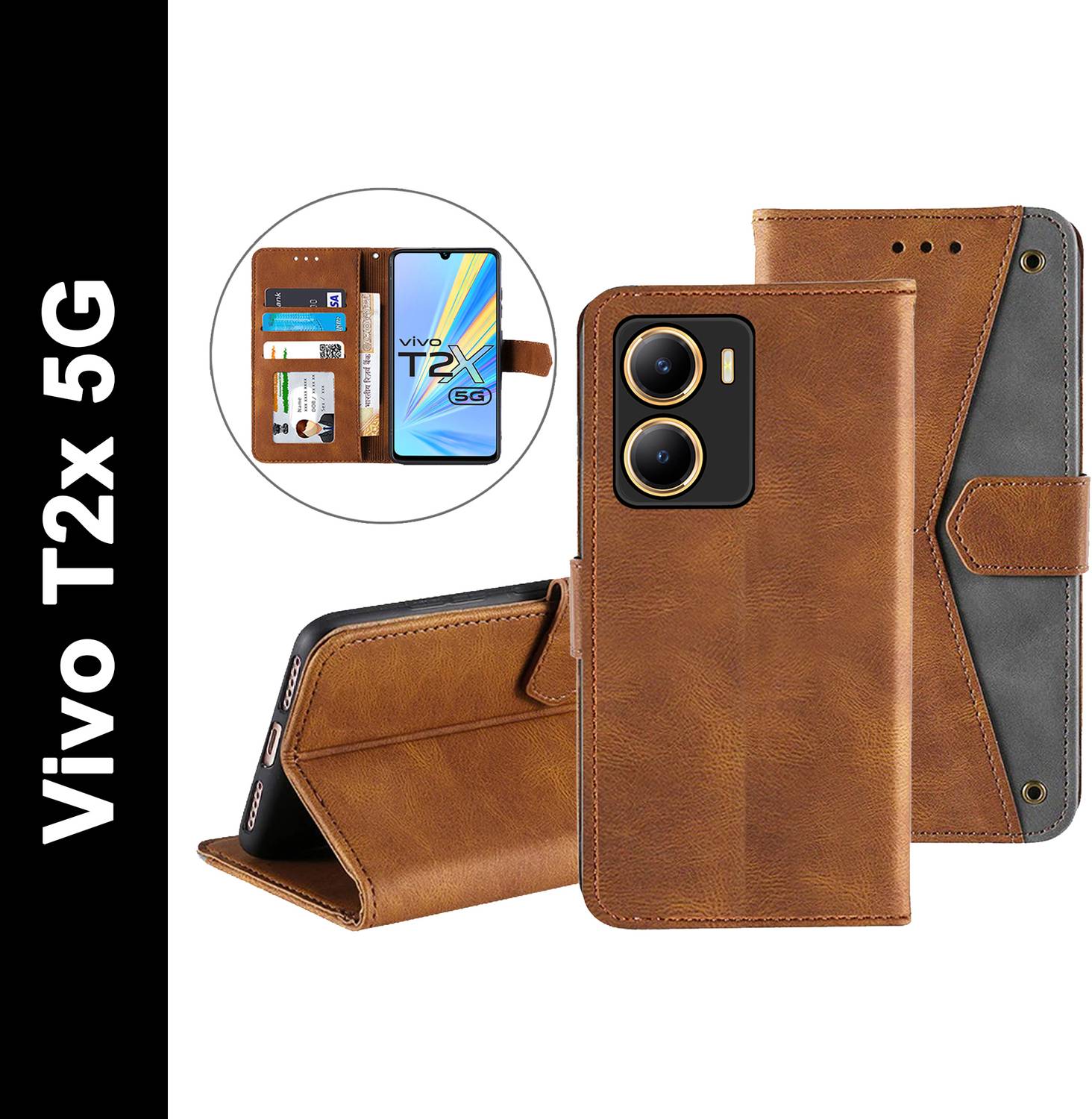 Autofocus Back Cover for Vivo T2X 5G