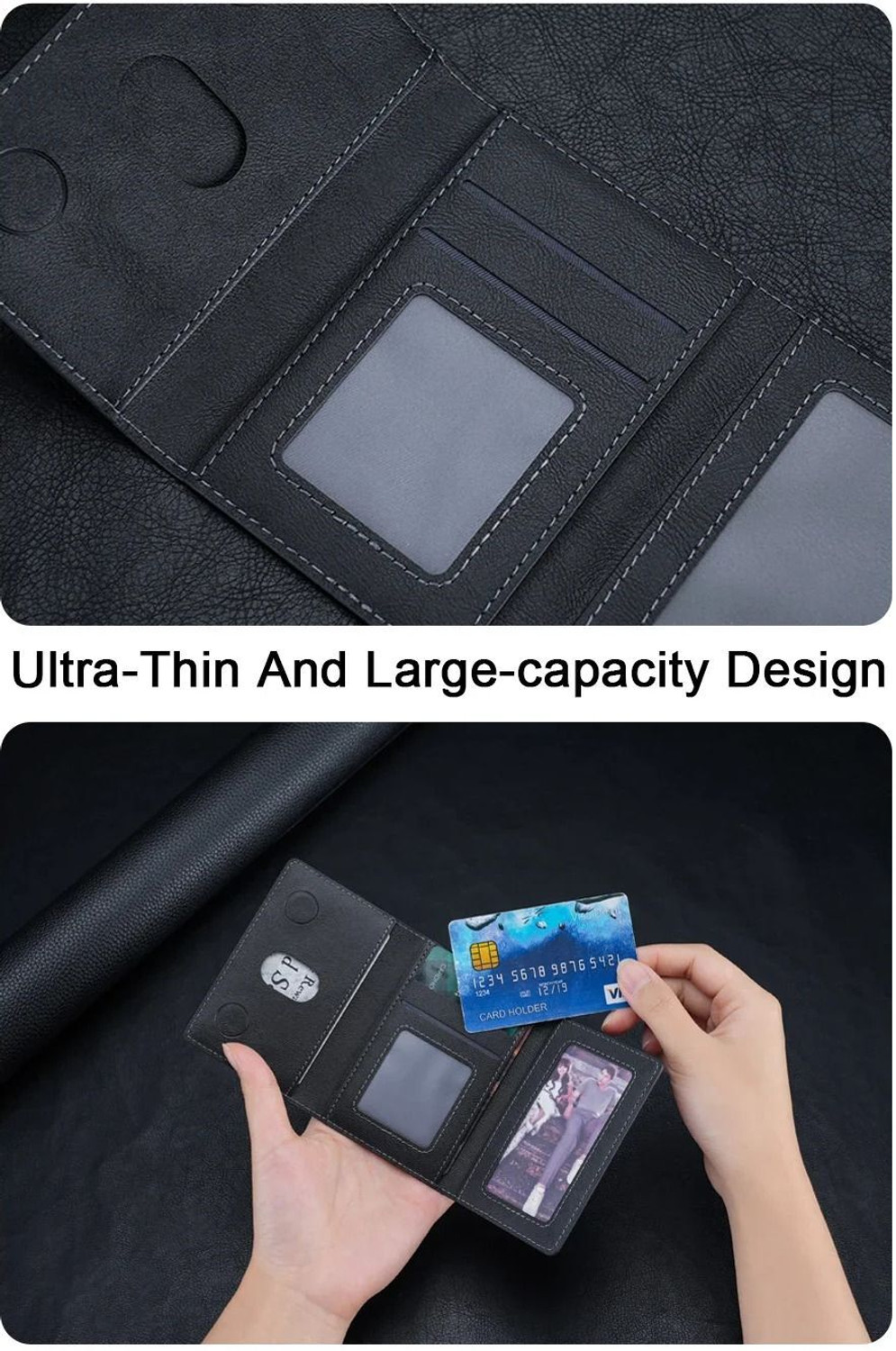 Image of Clickcase Wallet Case Cover for Apple iPhone 17 /16 /15 /14 /13 /12 Series,Magnetic Closure, Card Holder.Magsafe