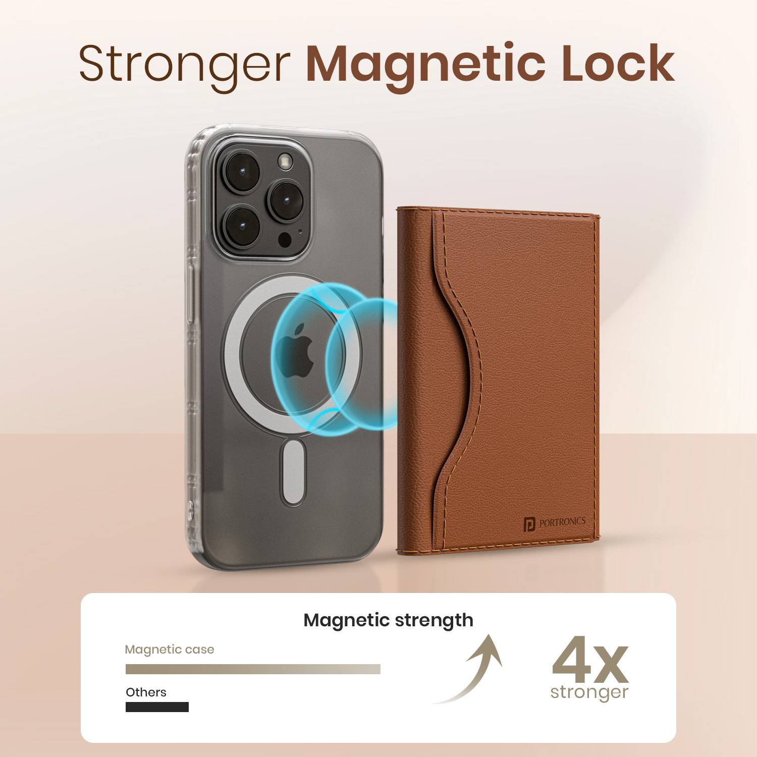 Portronics Wallet Case for iPhone 12/13/14/15/16 - Image 4