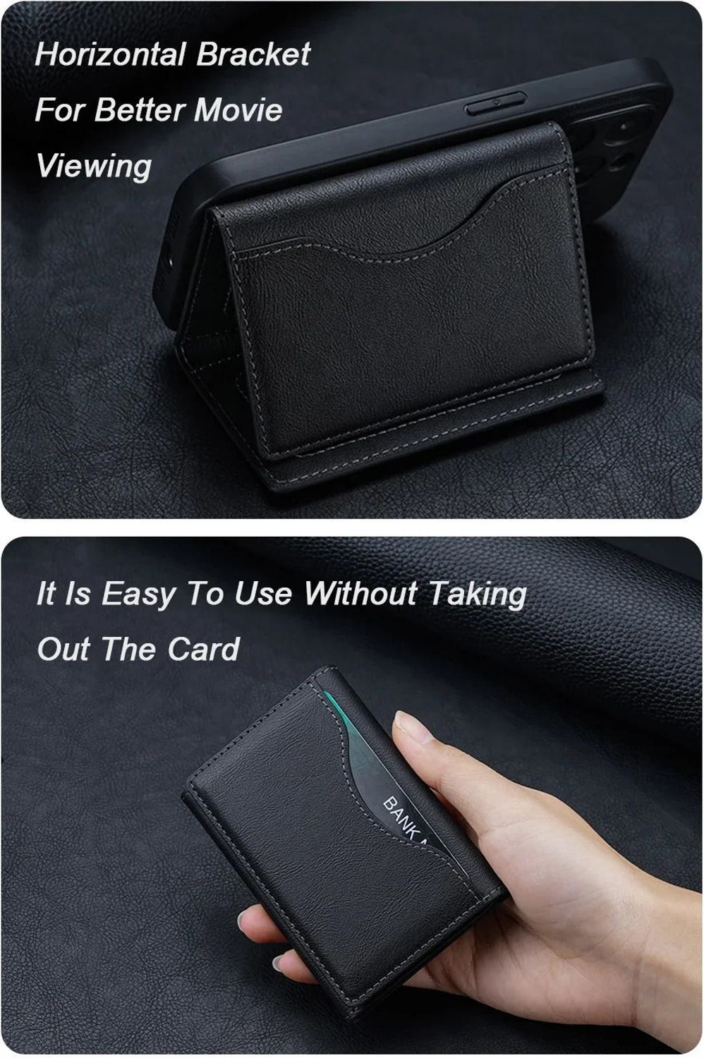Image of Clickcase Wallet Case Cover for Apple iPhone 17 /16 /15 /14 /13 /12 Series,Magnetic Closure, Card Holder.Magsafe