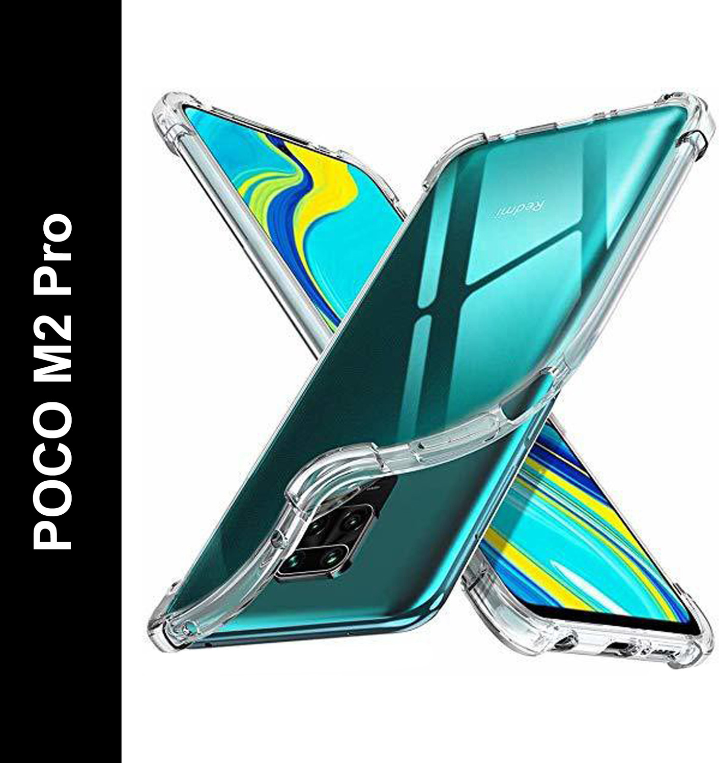 Image of RUNICHA Back Cover for Poco M2 Pro, Mi Redmi Note 9 Pro /9 Pro Max