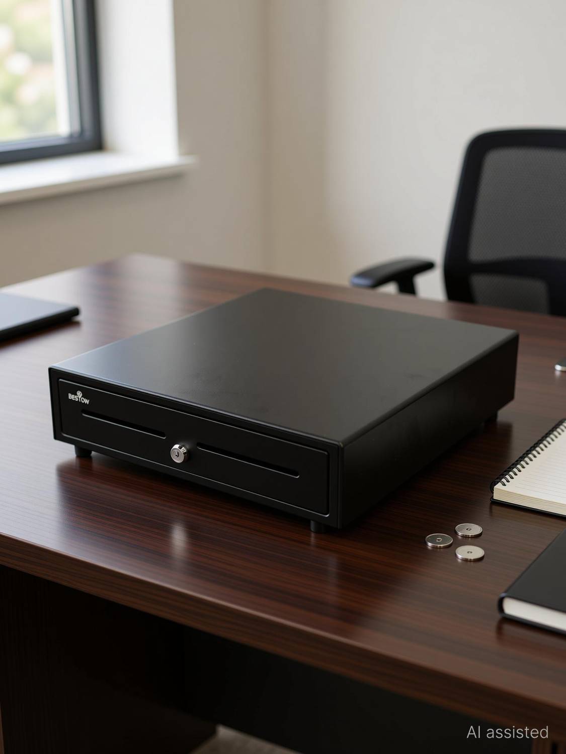 Bestow BESTOW Heavy Duty POS Cash Drawer | 5 Tray | Metal Body Cash Box